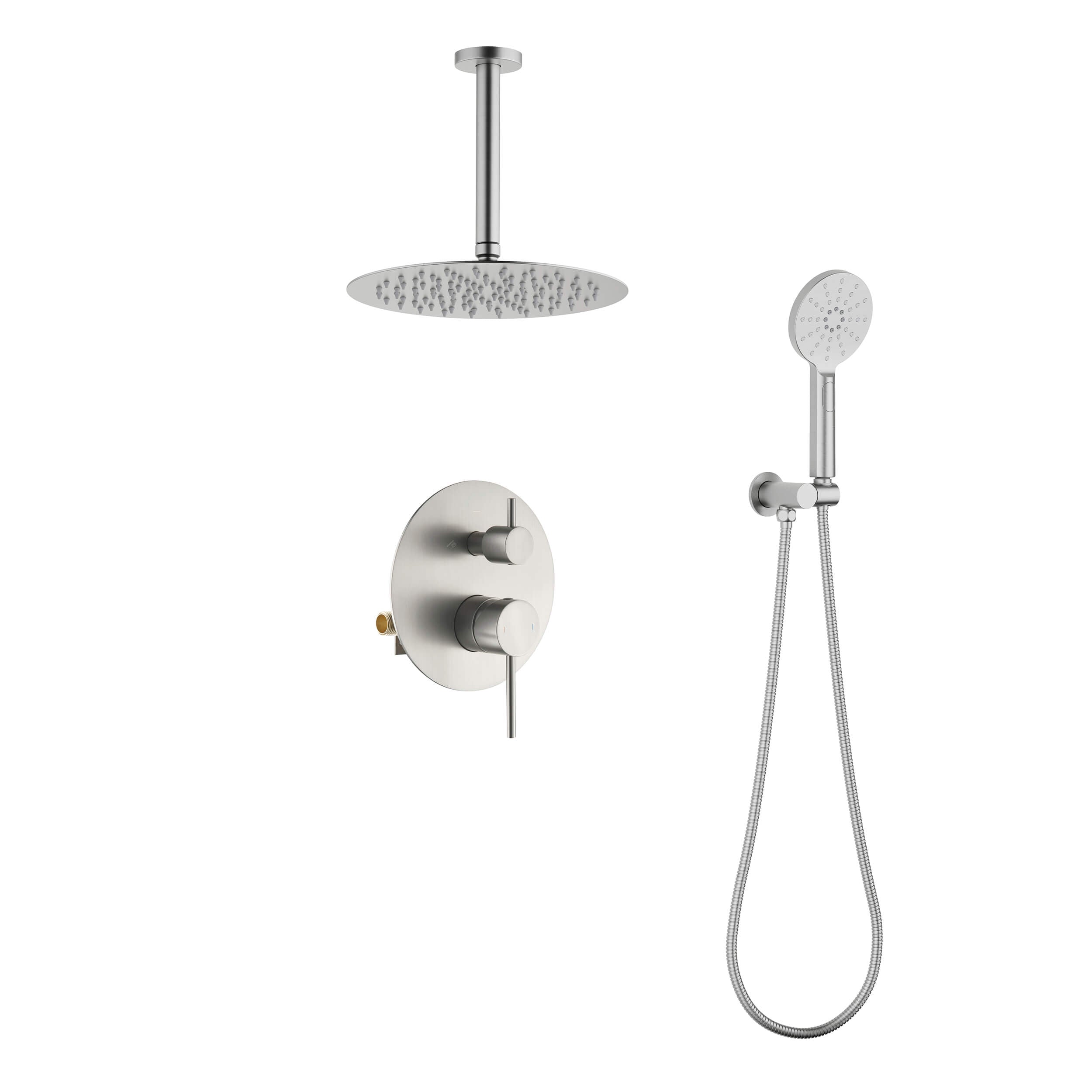 Halo Pressure Balanced 2-Function Ceiling Mount Shower System with Rough-in Valve - CSF-4008 - Shop at Home Craft Studio - 9