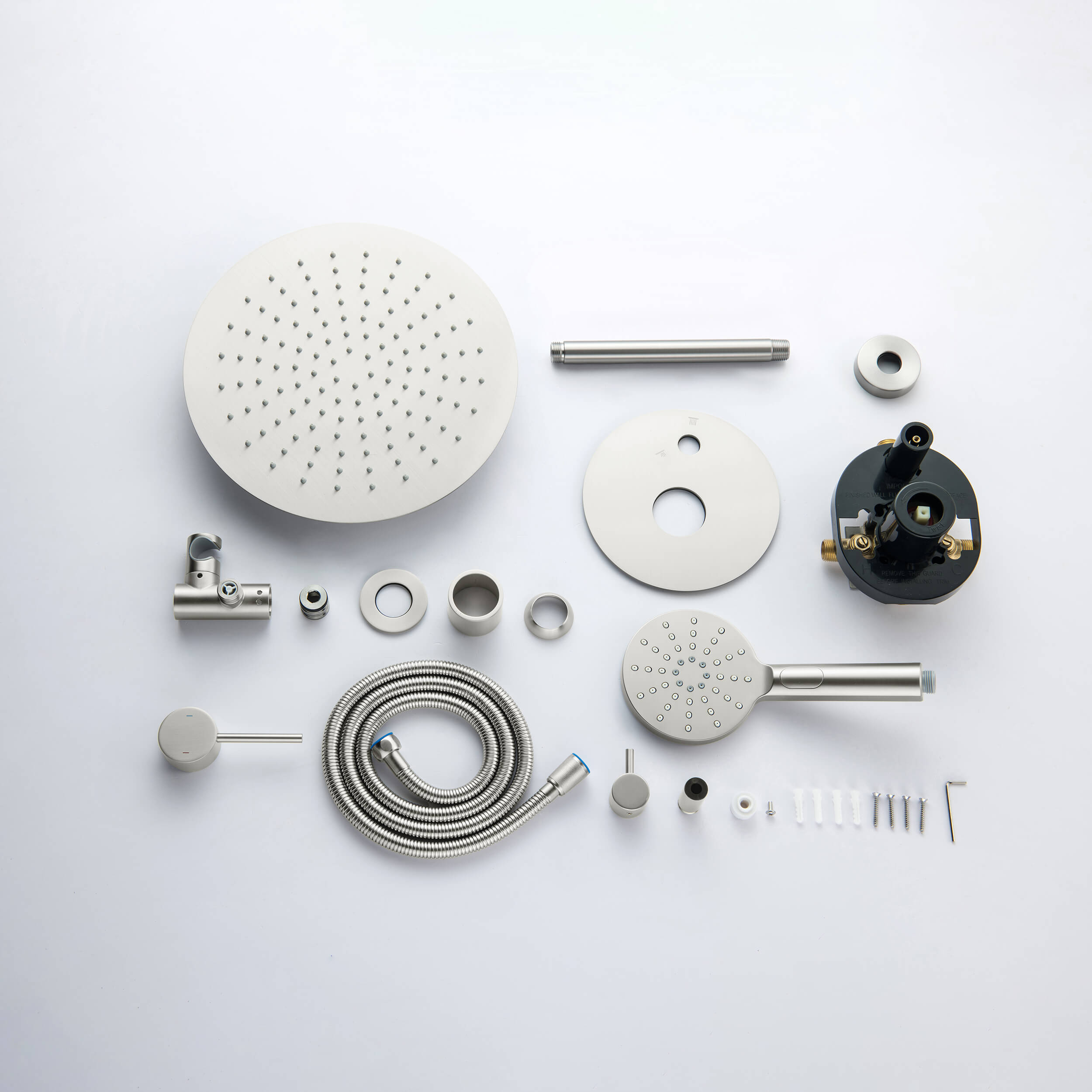 Halo Pressure Balanced 2-Function Ceiling Mount Shower System with Rough-in Valve - CSF-4008 - Shop at Home Craft Studio - 12