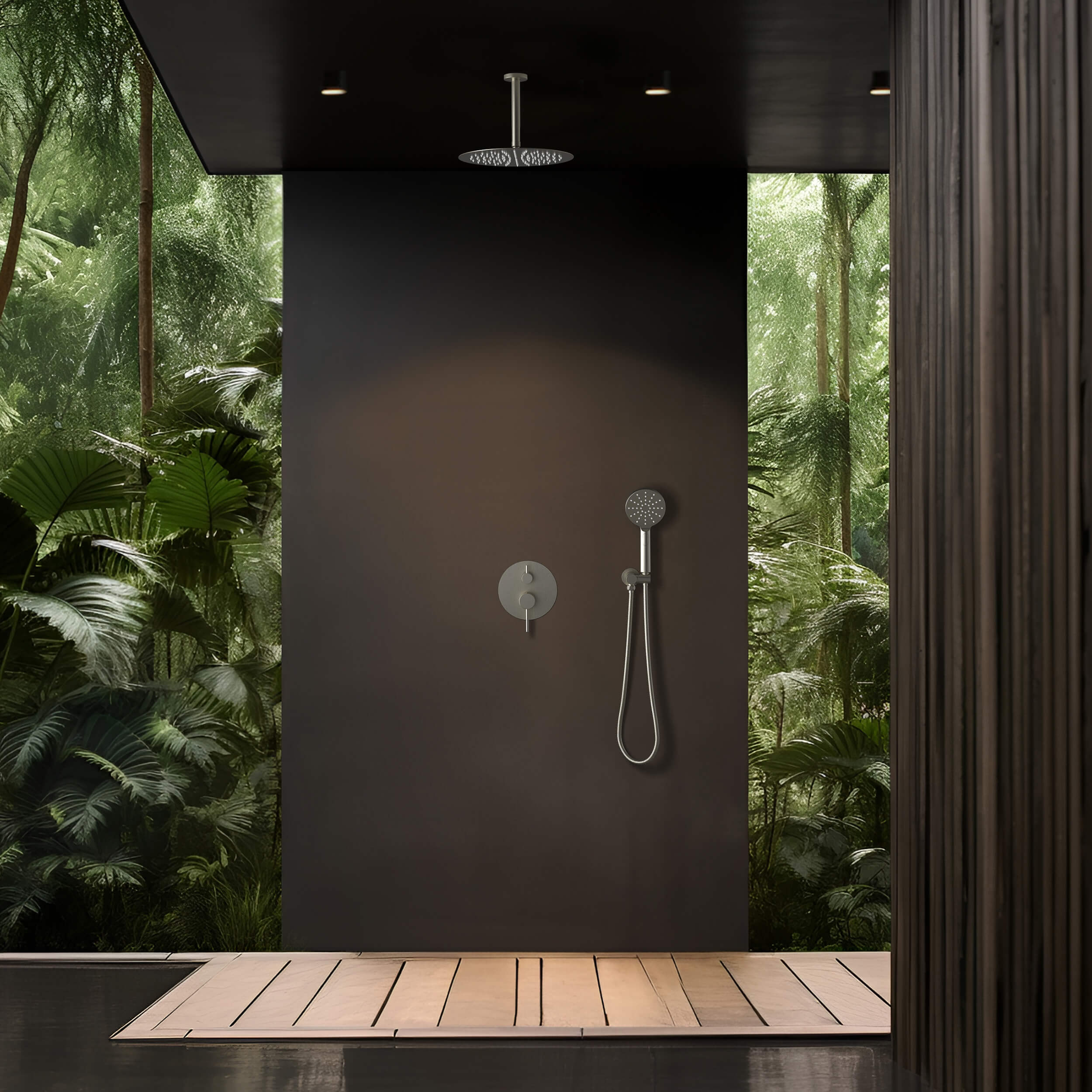 Halo Pressure Balanced 2-Function Ceiling Mount Shower System with Rough-in Valve - CSF-4008 - Shop at Home Craft Studio - 16