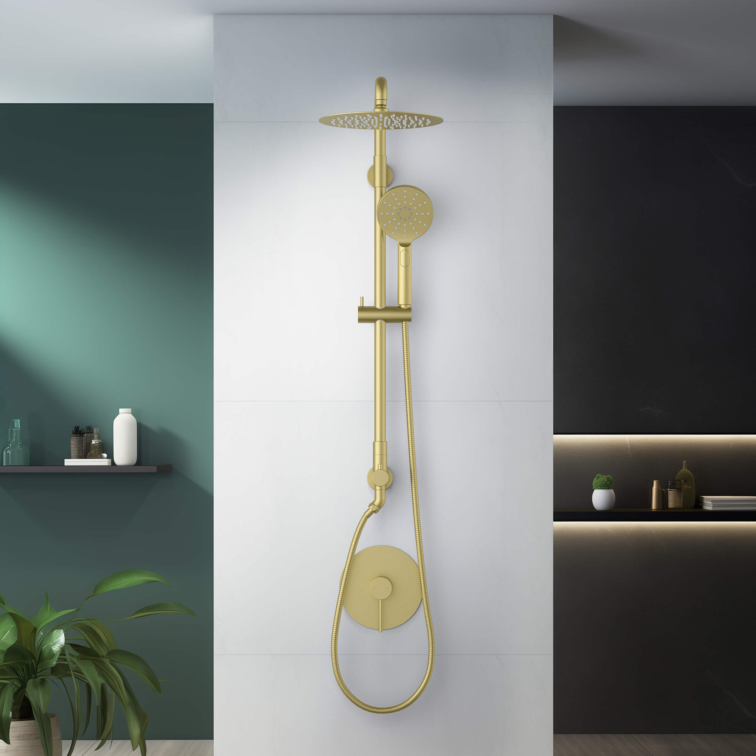 Halo Pressure Balanced 2-Function Wall Mount Shower Column with Rough In Valve - CSC-4103 - Shop at Home Craft Studio - 6