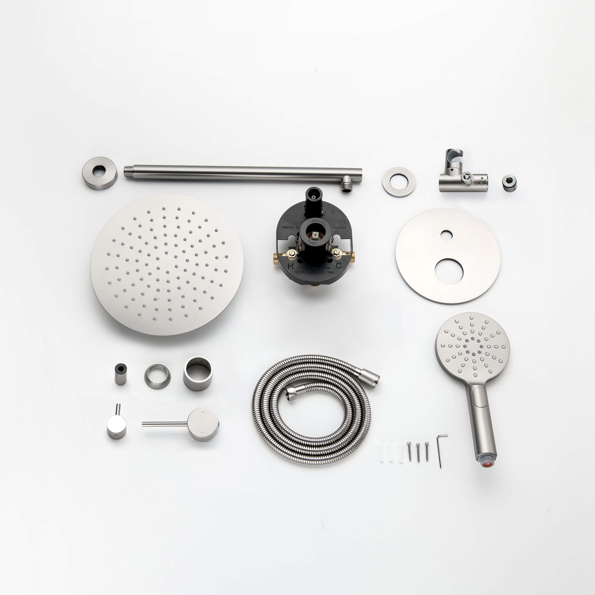 Halo Pressure Balanced 2-Function Wall Mount Shower System with Rough-in Valve - CSF-4003 - Shop at Home Craft Studio - 11
