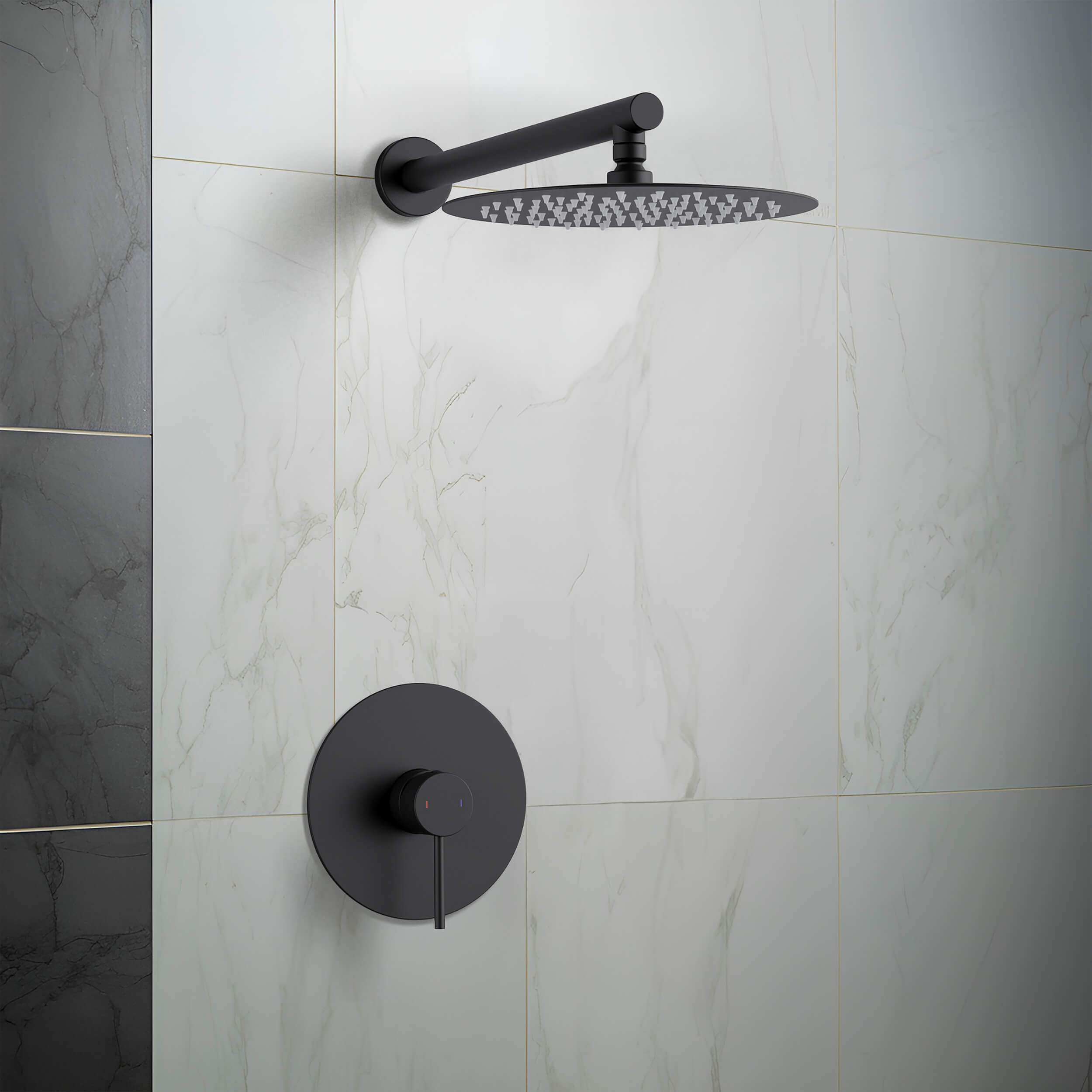 Halo Pressure Balanced Single Function Wall Mount Shower System with Rough-In Valve - CSF-4007 - Shop at Home Craft Studio - 18