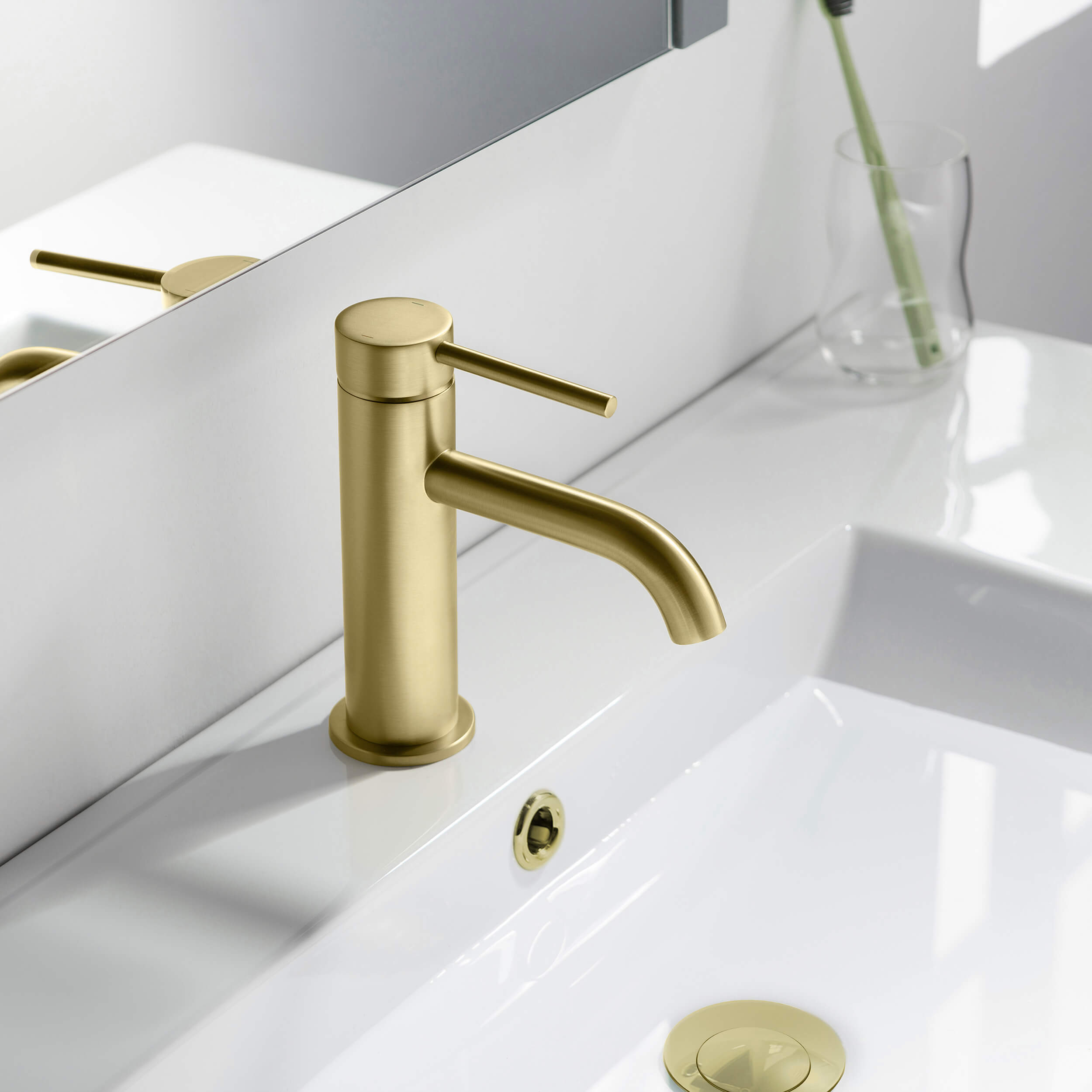 Halo Single Handle Bathroom Vanity Sink Faucet with Pop Up Drain - CBF-1008 - Shop at Home Craft Studio - 2
