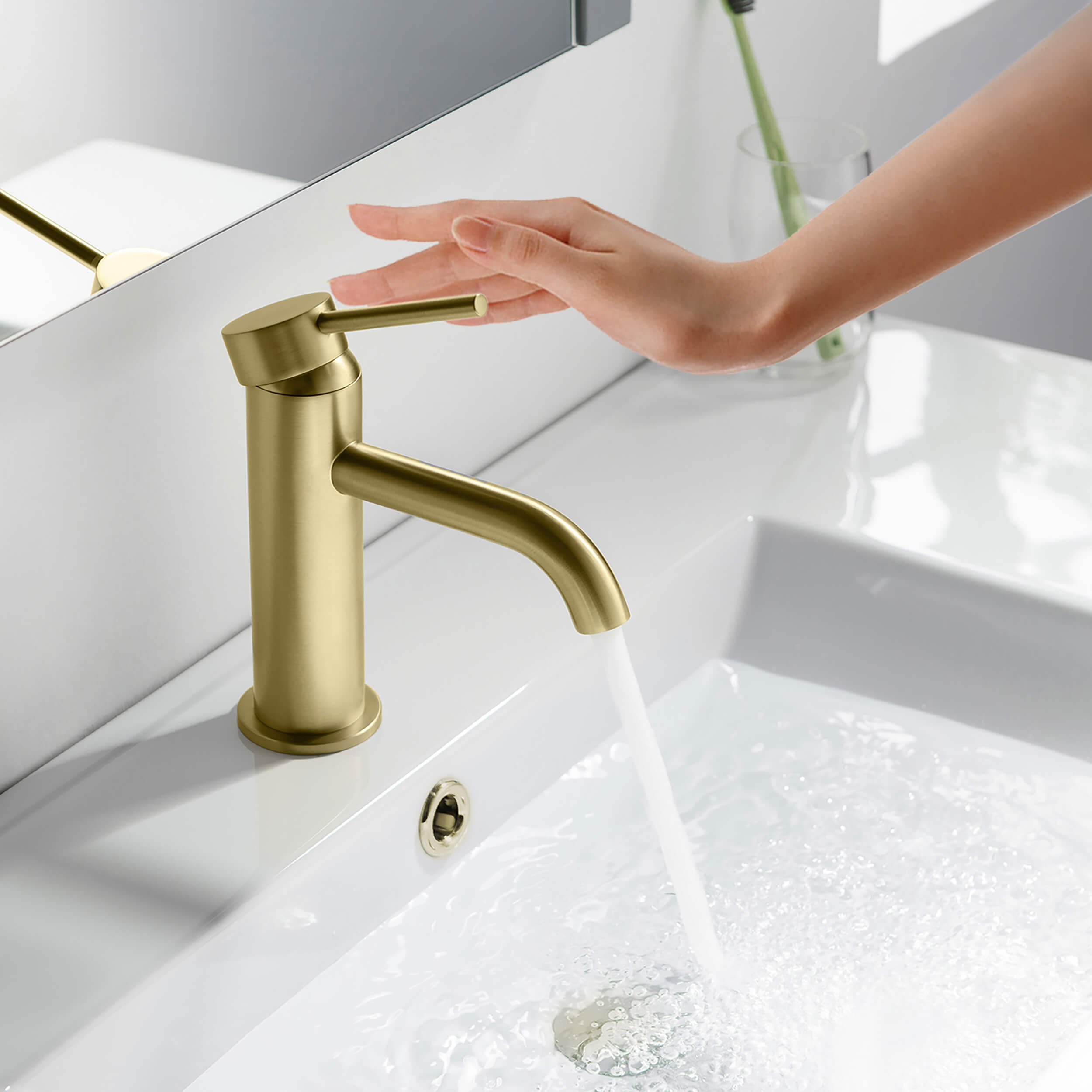 Halo Single Handle Bathroom Vanity Sink Faucet with Pop Up Drain - CBF-1008 - Shop at Home Craft Studio - 5