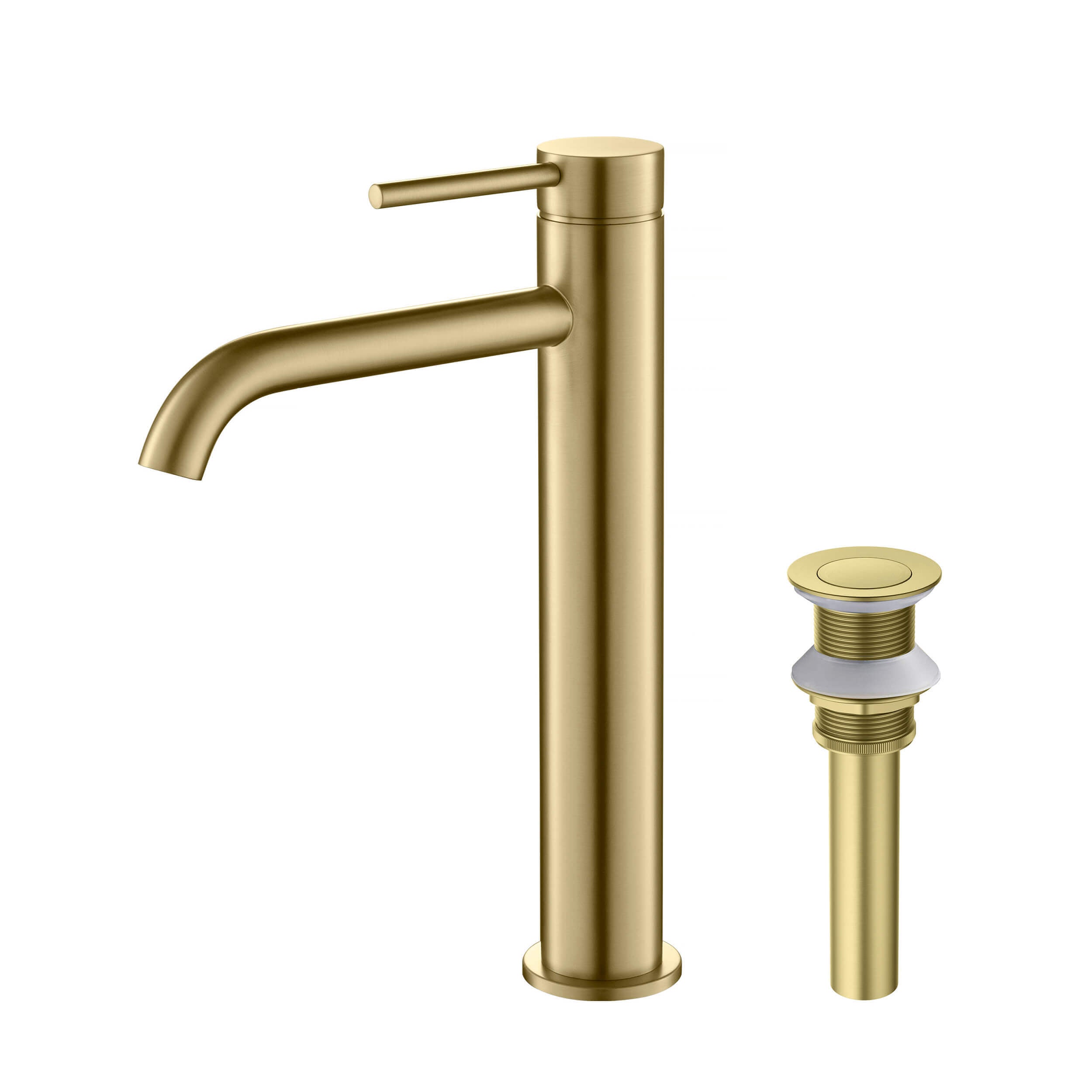 Halo Single Handle Bathroom Vessel Sink Faucet with Pop Up Drain - CBF-1009 - Shop at Home Craft Studio - 1