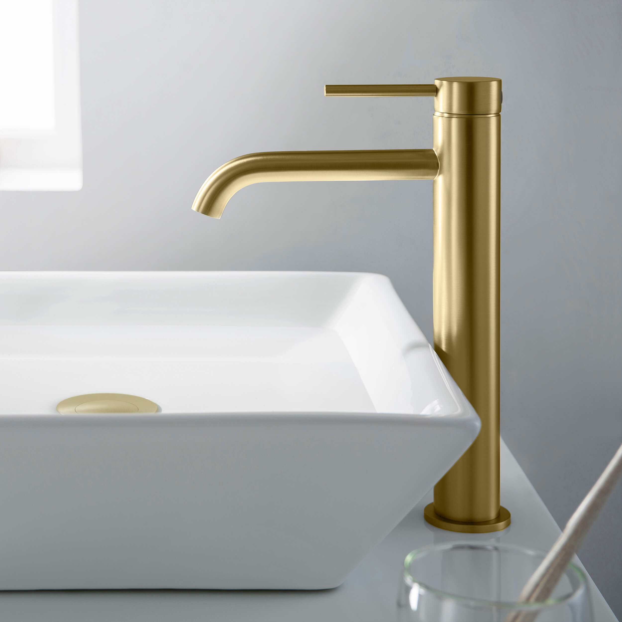 Halo Single Handle Bathroom Vessel Sink Faucet with Pop Up Drain - CBF-1009 - Shop at Home Craft Studio - 4