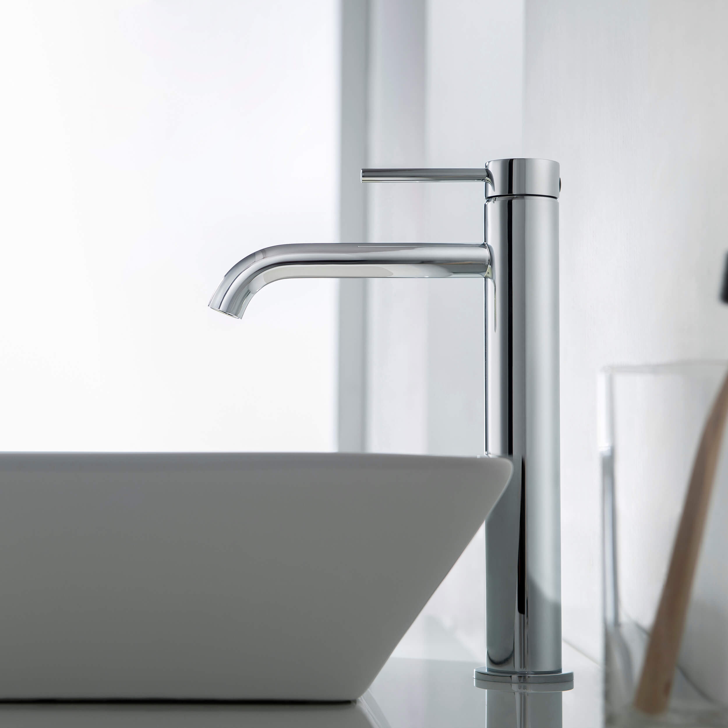 Halo Single Handle Bathroom Vessel Sink Faucet with Pop Up Drain - CBF-1009 - Shop at Home Craft Studio - 14