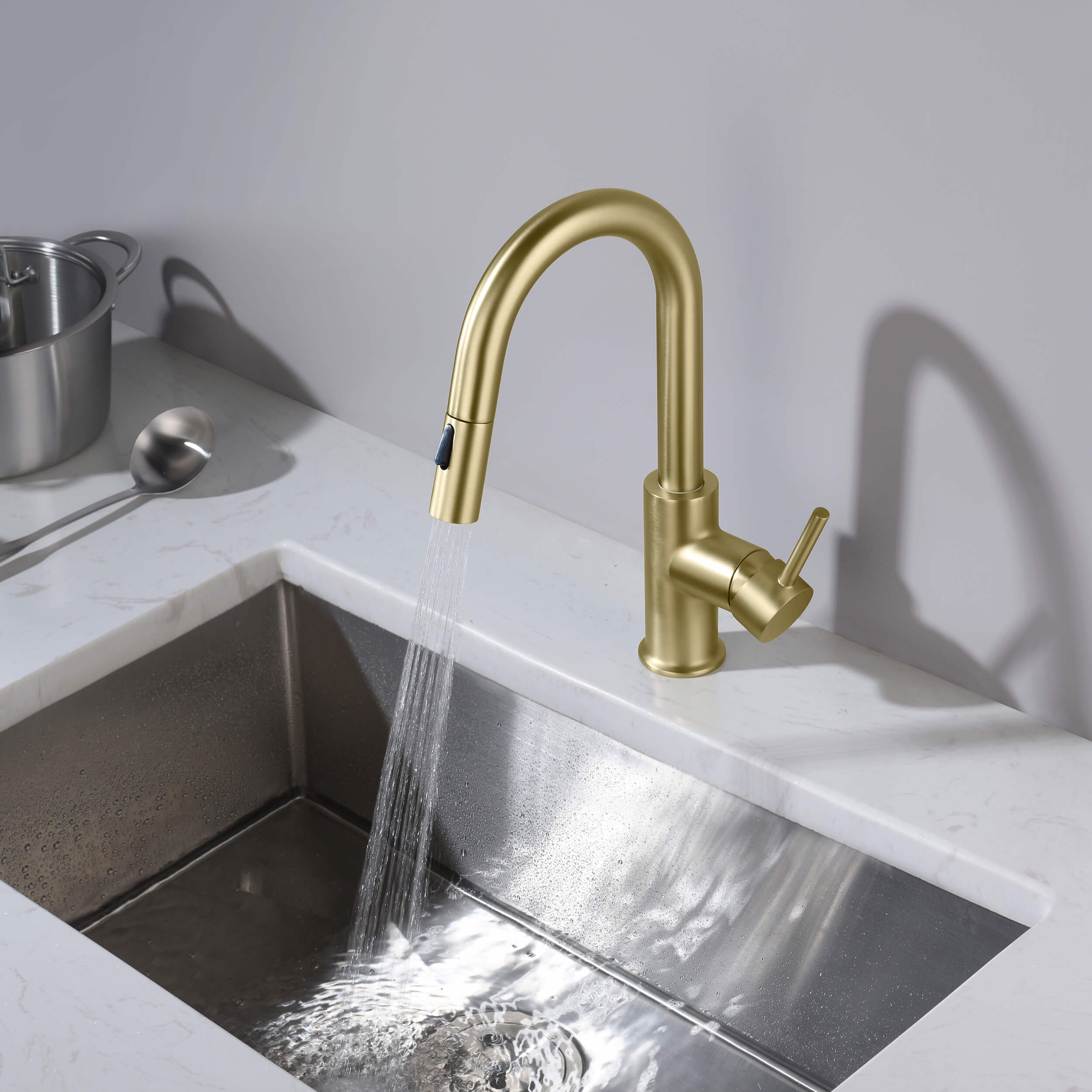 Halo Single Handle Pull Down Kitchen & Bar Sink Faucet - CKF-2011 - Shop at Home Craft Studio - 5