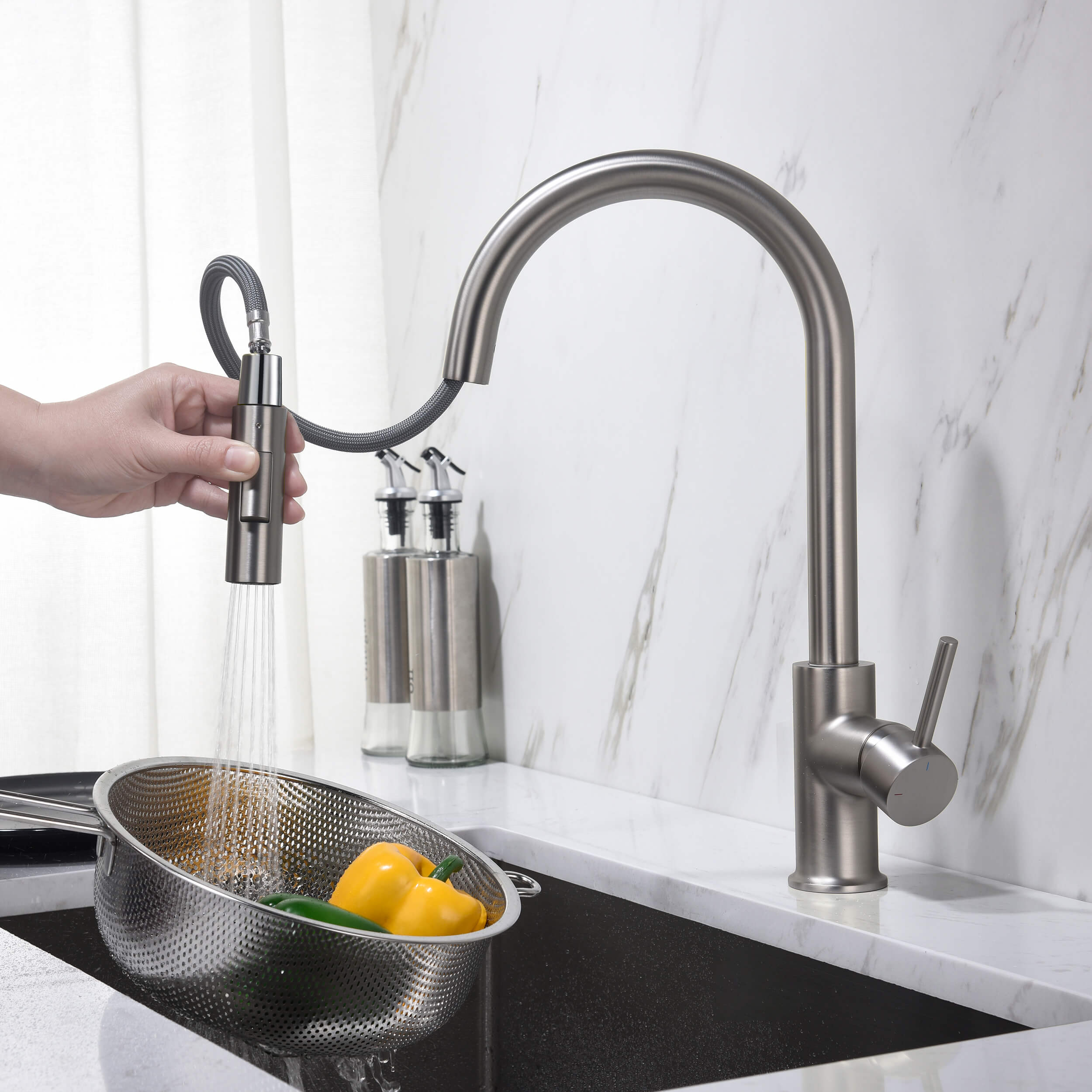 Halo Single Handle Pull Down Kitchen Faucet - CKF-2013 - Shop at Home Craft Studio - 13