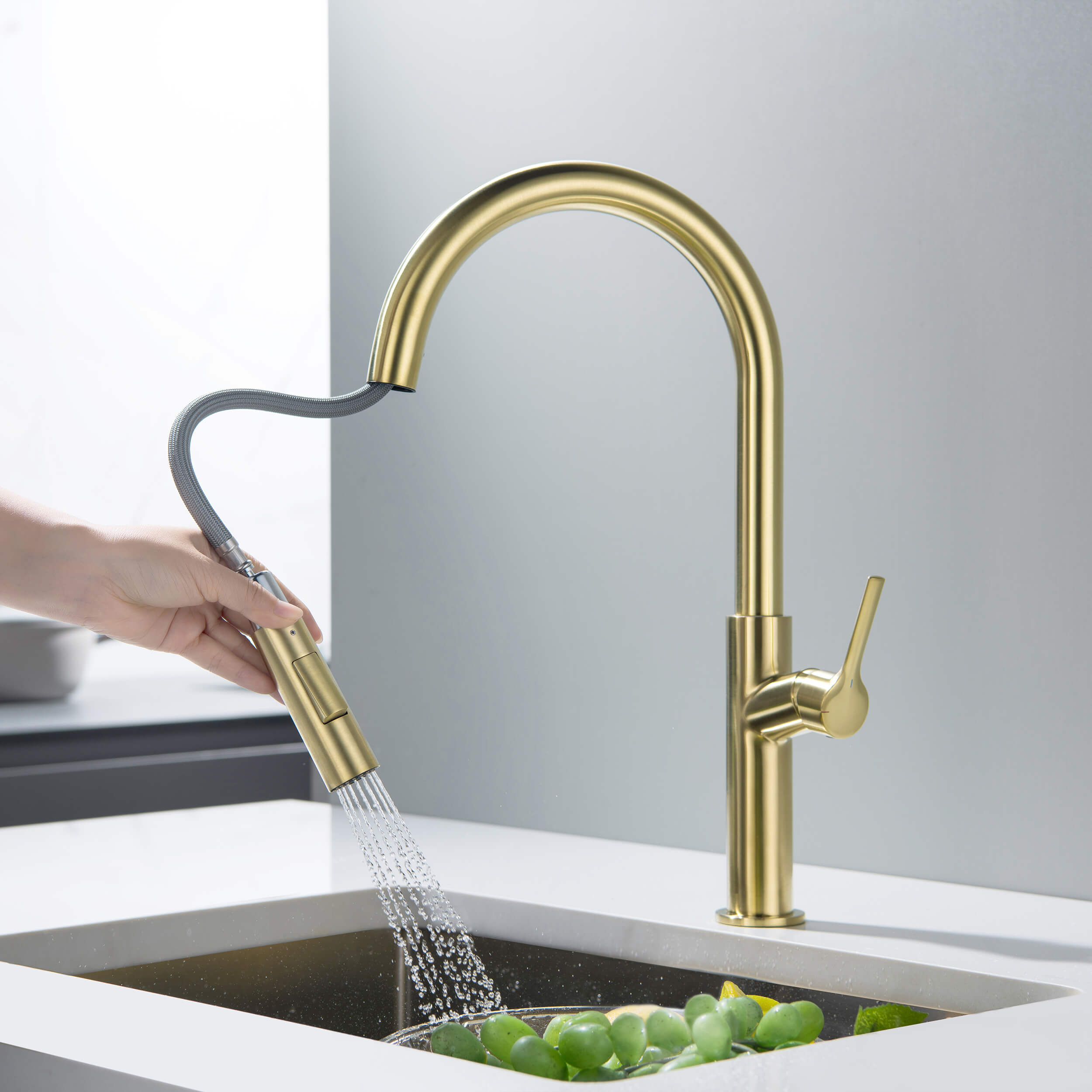 Neo Single Handle Pull Down Kitchen Sink Faucet - CKF-2018 - Shop at Home Craft Studio - 6