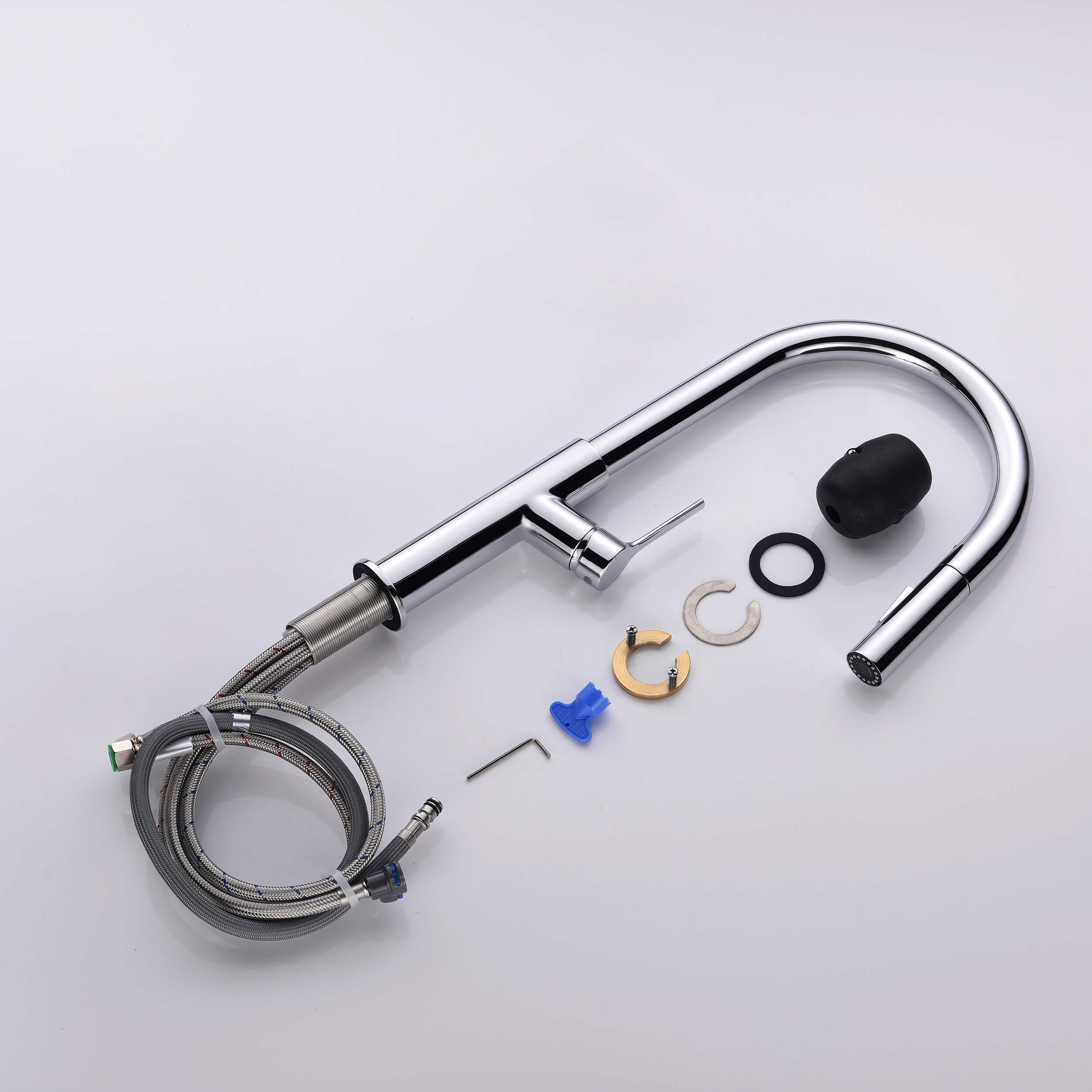 Neo Single Handle Pull Down Kitchen Sink Faucet - CKF-2018 - Shop at Home Craft Studio - 19