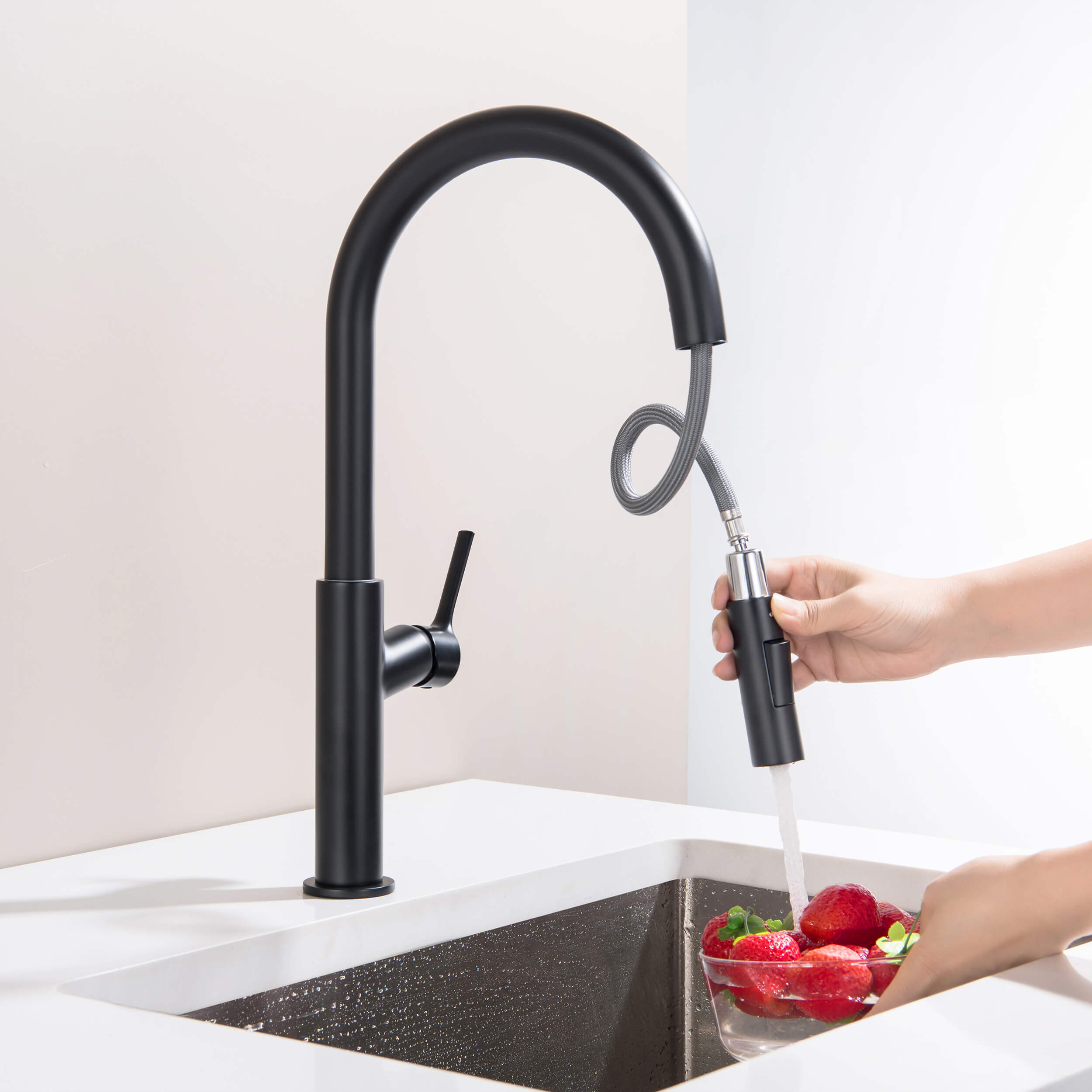 Neo Single Handle Pull Down Kitchen Sink Faucet - CKF-2018 - Shop at Home Craft Studio - 25