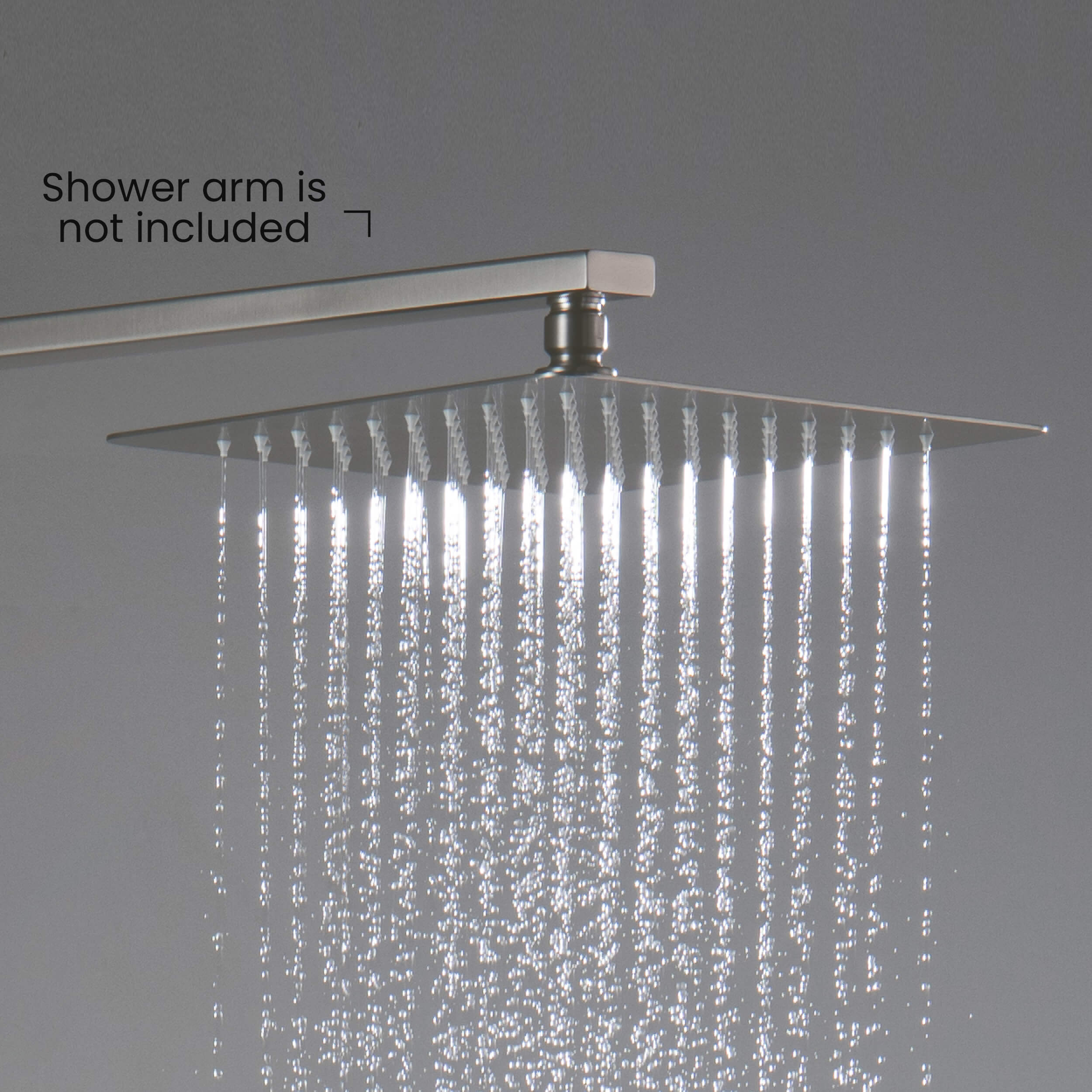 Quadra 10" Metal Rain Shower Head 2mm Ultra Thin Profile - RS101 - Shop at Home Craft Studio - 14