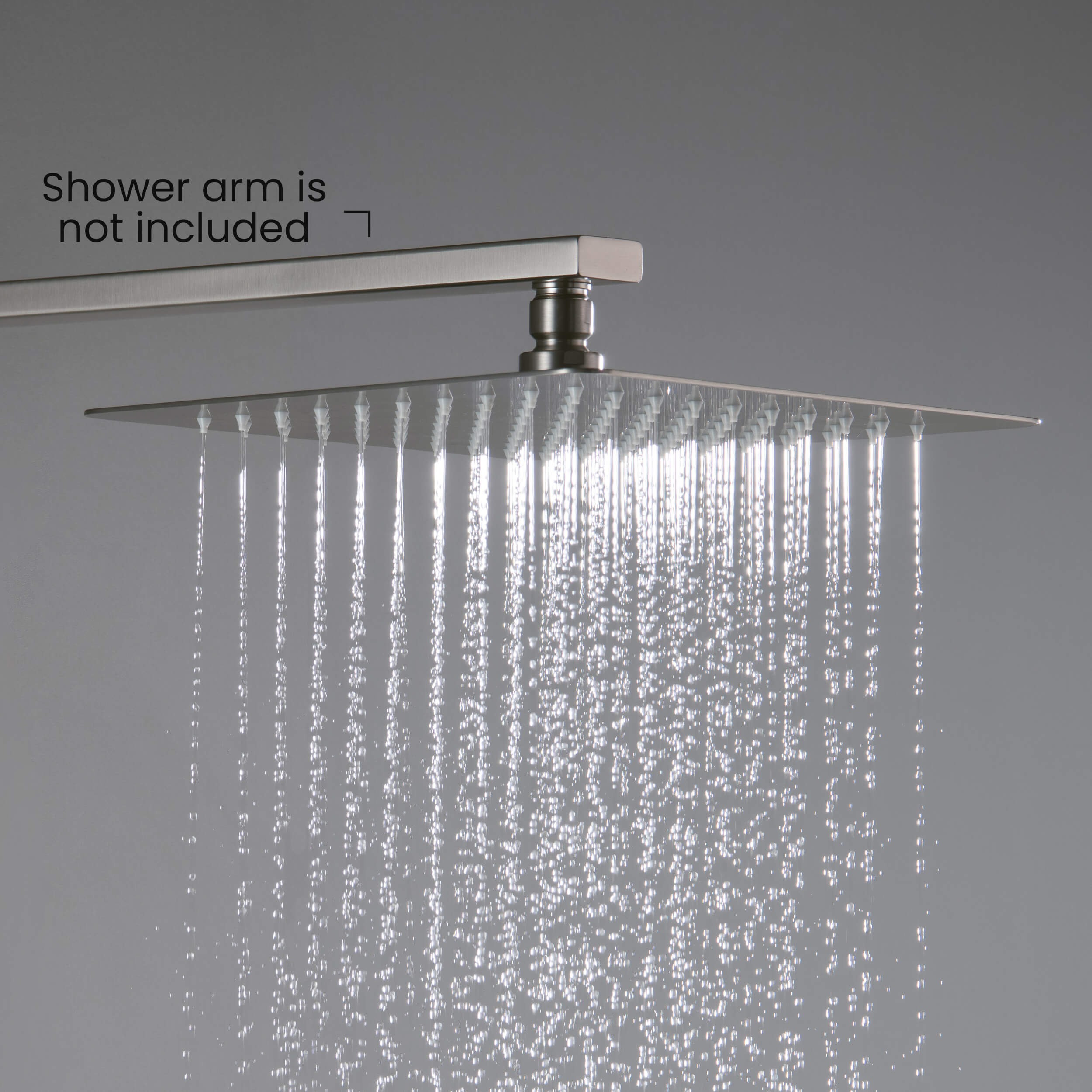 Quadra 10" Metal Rain Shower Head 2mm Ultra Thin Profile - RS101 - Shop at Home Craft Studio - 15