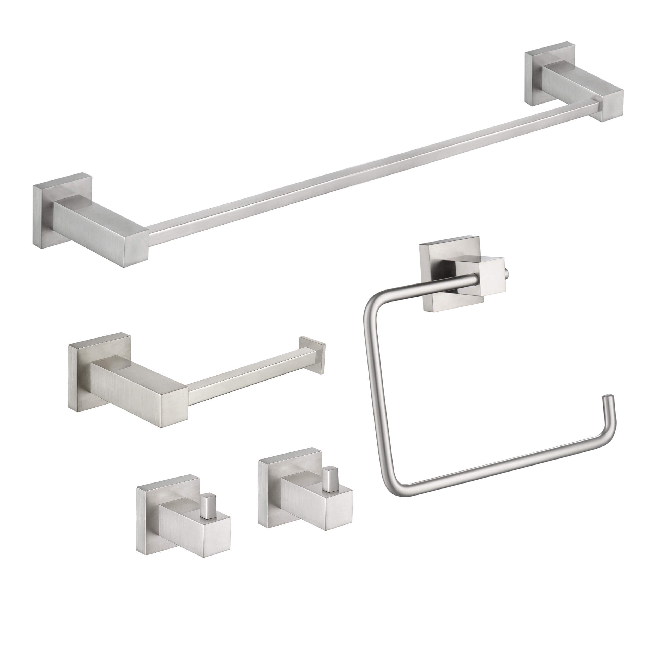 Quadra 5-Piece Bathroom Hardware Set - C-CBA15-5-3 - Shop at Home Craft Studio - 10