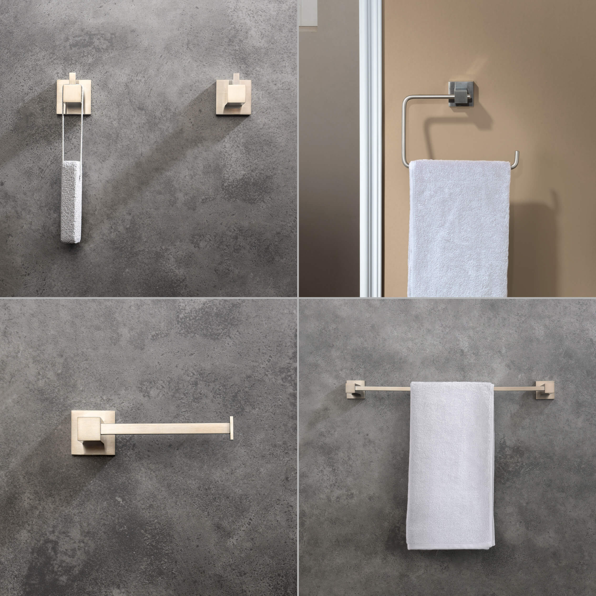 Quadra 5-Piece Bathroom Hardware Set - C-CBA15-5-3 - Shop at Home Craft Studio - 13