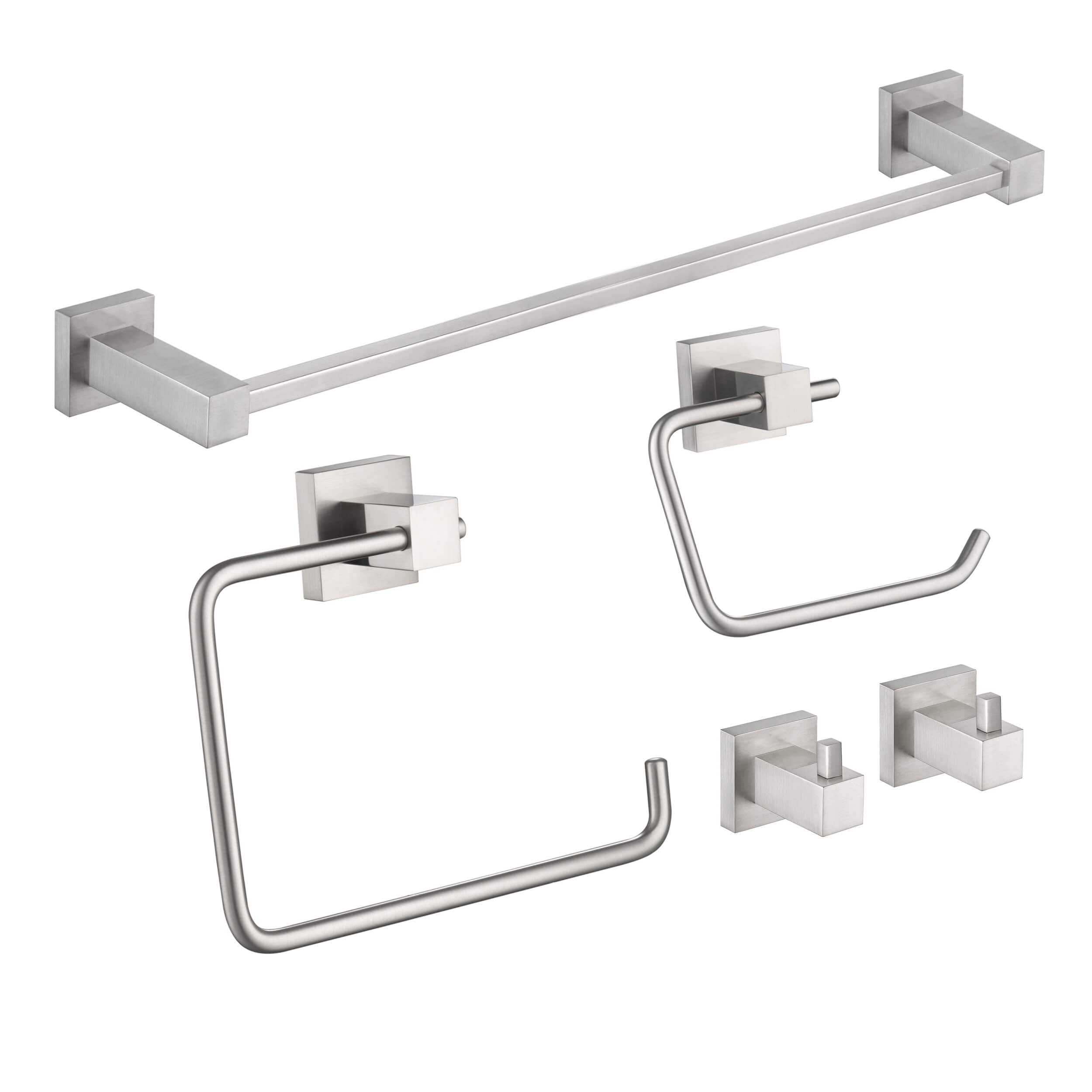 Quadra 5-Piece Bathroom Hardware Set - C-CBA15-5-4 - Shop at Home Craft Studio - 11