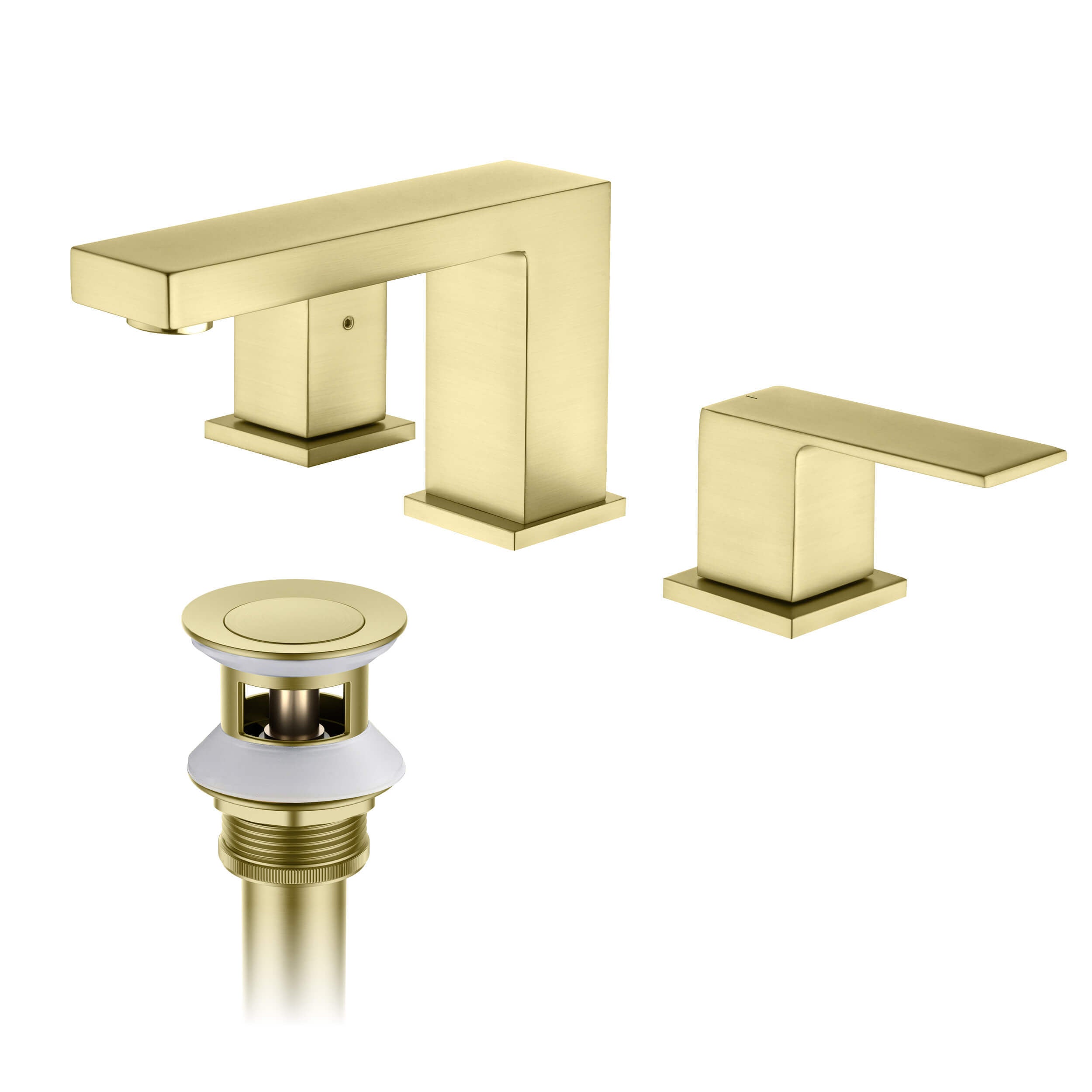 Quadra 8" Widespread Bathroom Sink Faucet with Drain Assembly - CBF-1024 - Shop at Home Craft Studio - 1