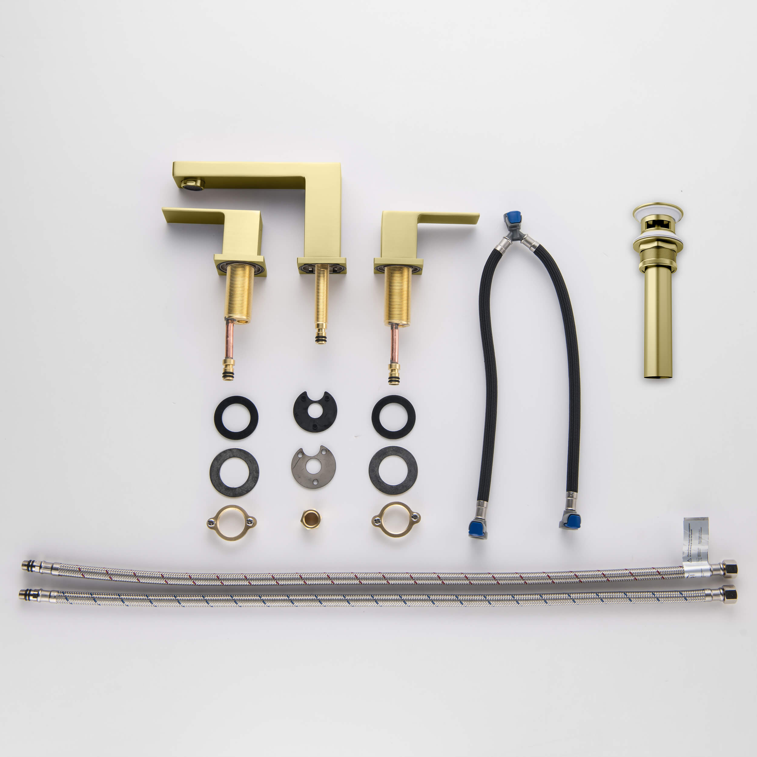 Quadra 8" Widespread Bathroom Sink Faucet with Drain Assembly - CBF-1024 - Shop at Home Craft Studio - 5