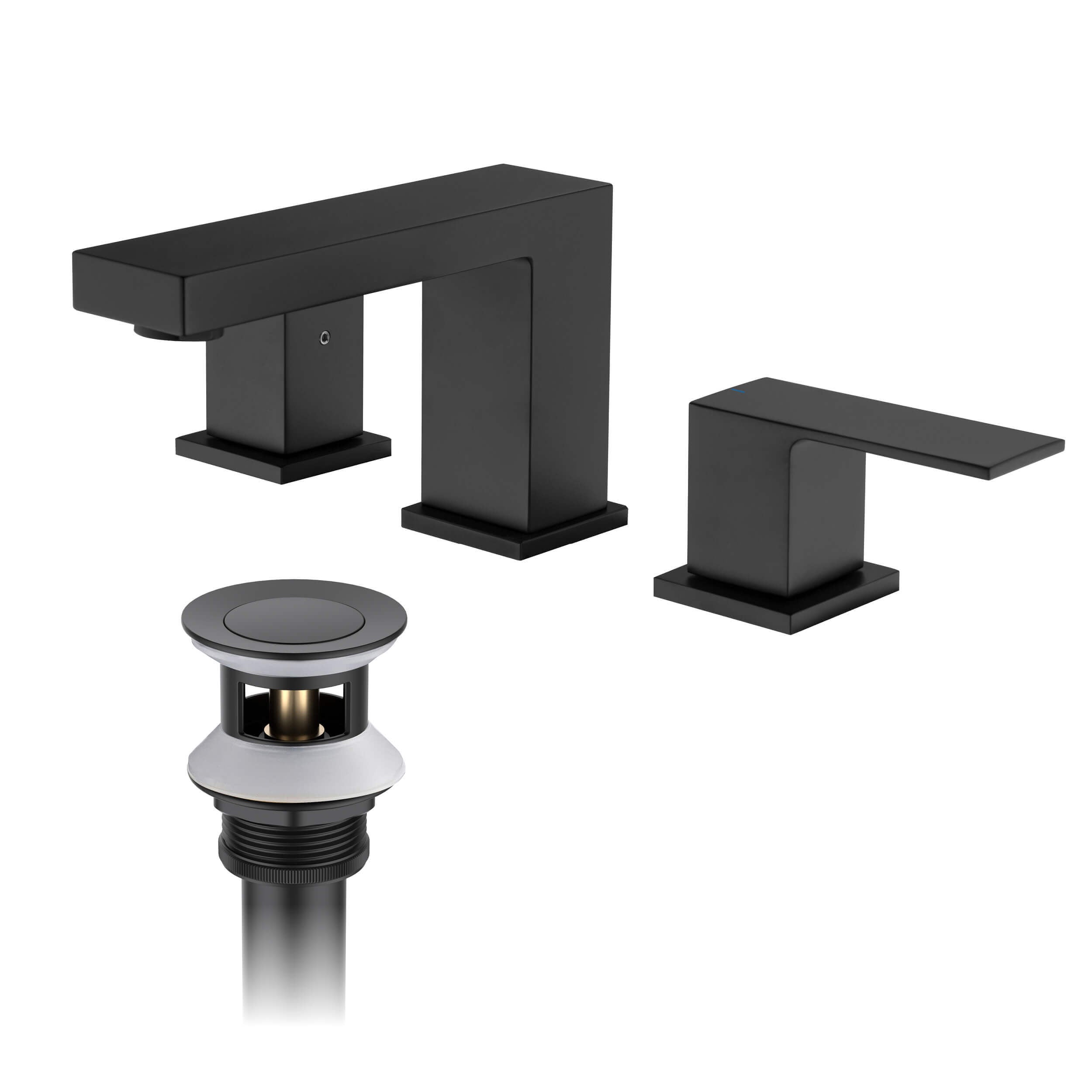 Quadra 8" Widespread Bathroom Sink Faucet with Drain Assembly - CBF-1024 - Shop at Home Craft Studio - 19