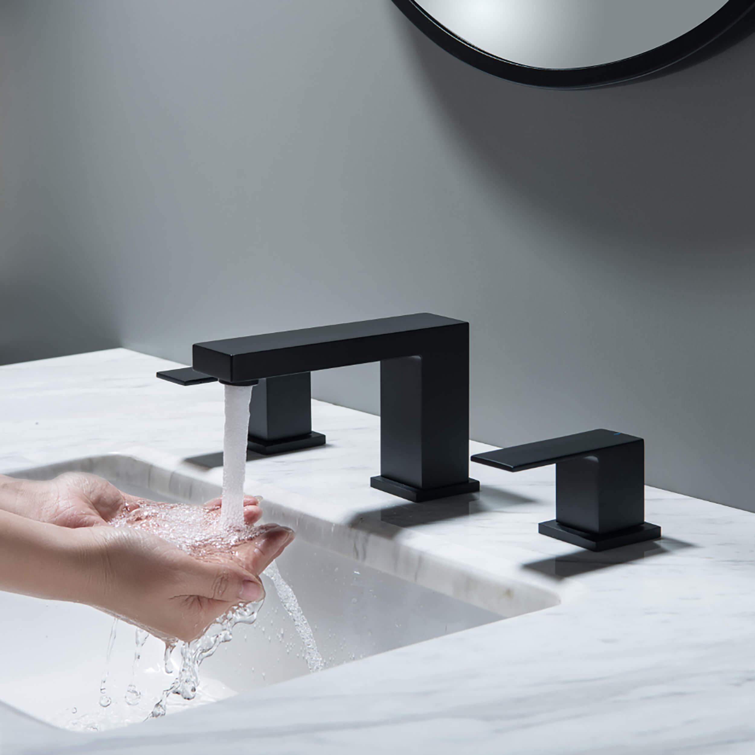 Quadra 8" Widespread Bathroom Sink Faucet with Drain Assembly - CBF-1024 - Shop at Home Craft Studio - 24