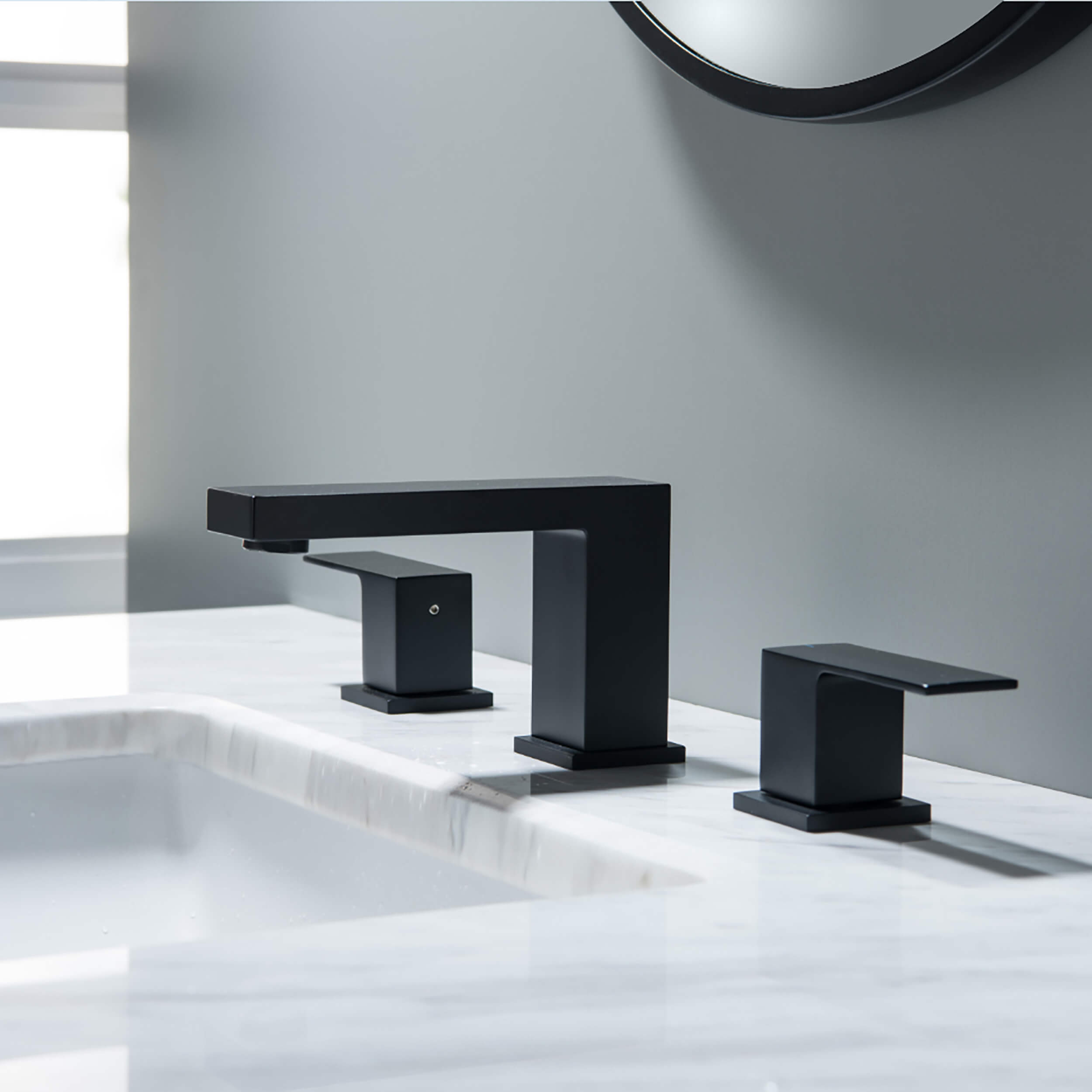 Quadra 8" Widespread Bathroom Sink Faucet with Drain Assembly - CBF-1024 - Shop at Home Craft Studio - 25