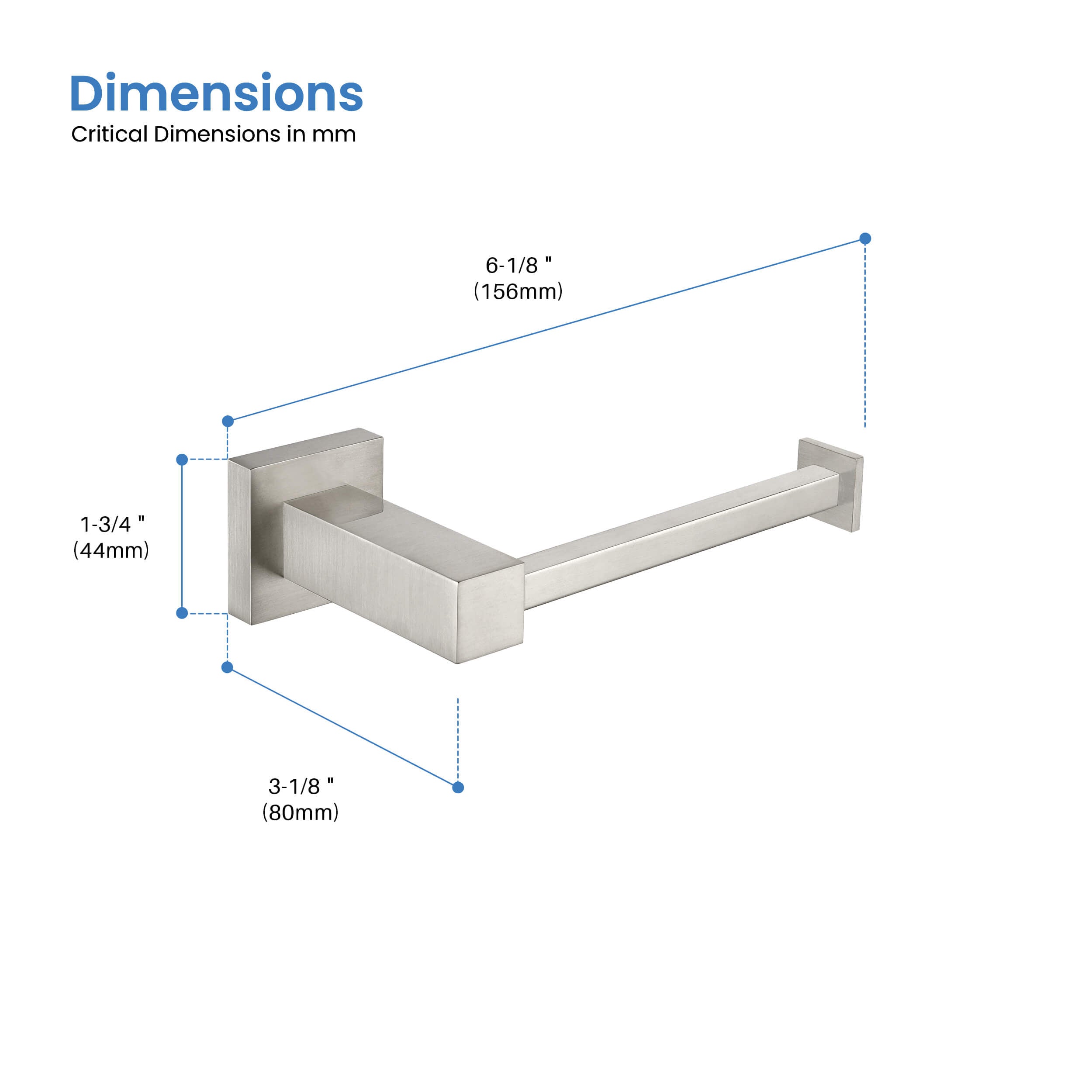 Quadra Bathroom Toilet Paper Holder - CBA-1502 - Shop at Home Craft Studio - 13