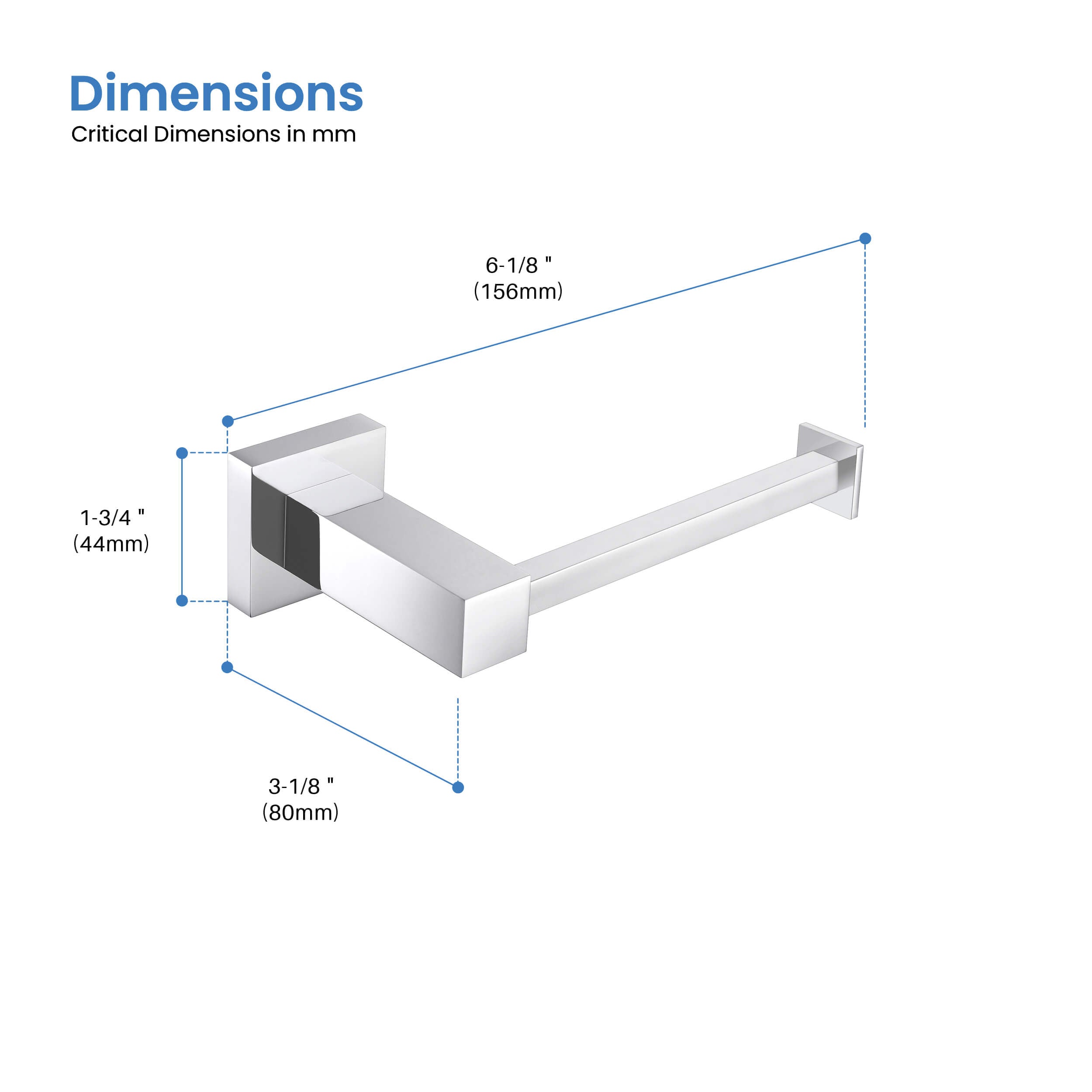 Quadra Bathroom Toilet Paper Holder - CBA-1502 - Shop at Home Craft Studio - 20