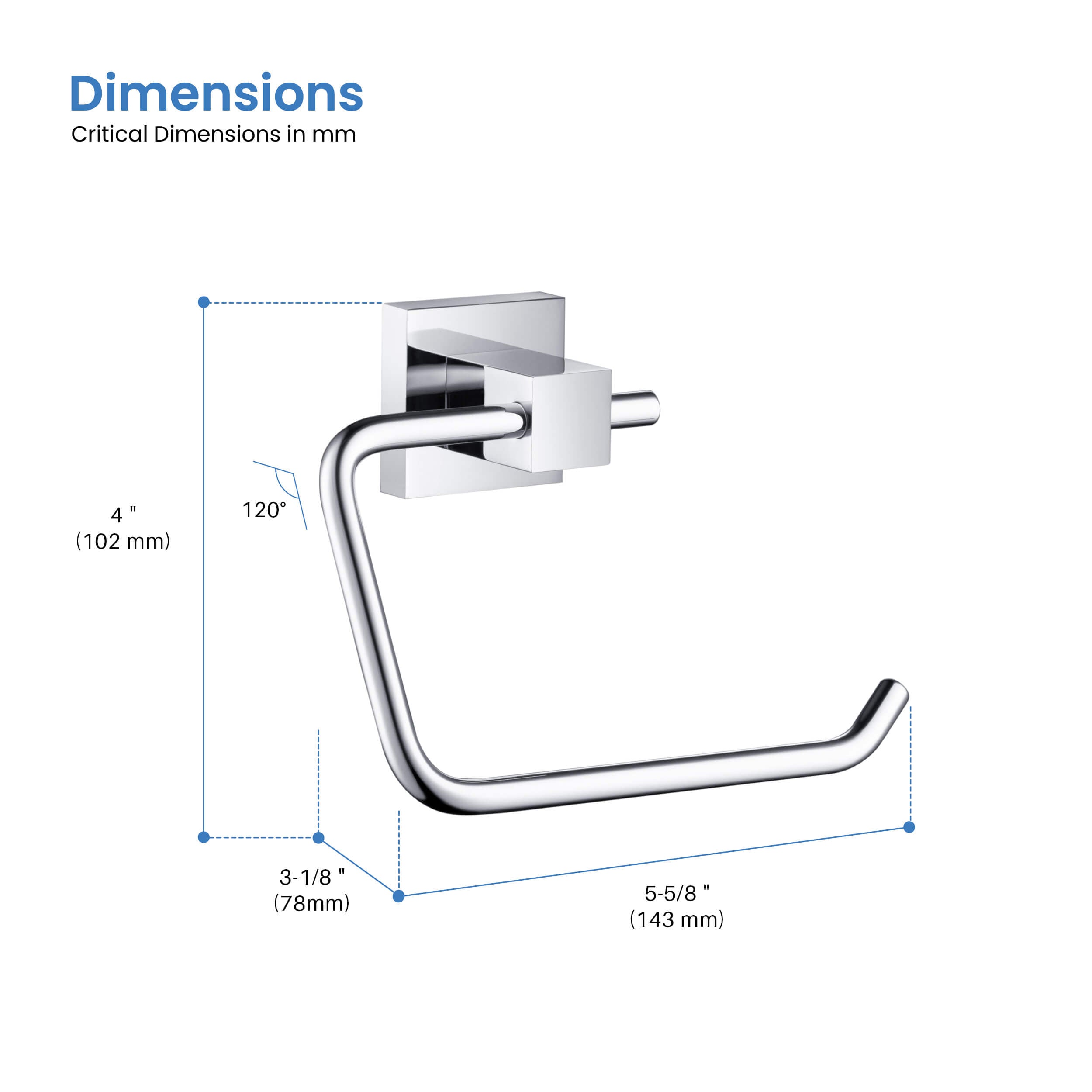 Quadra Bathroom Toilet Paper Holder - CBA-1505 - Shop at Home Craft Studio - 20