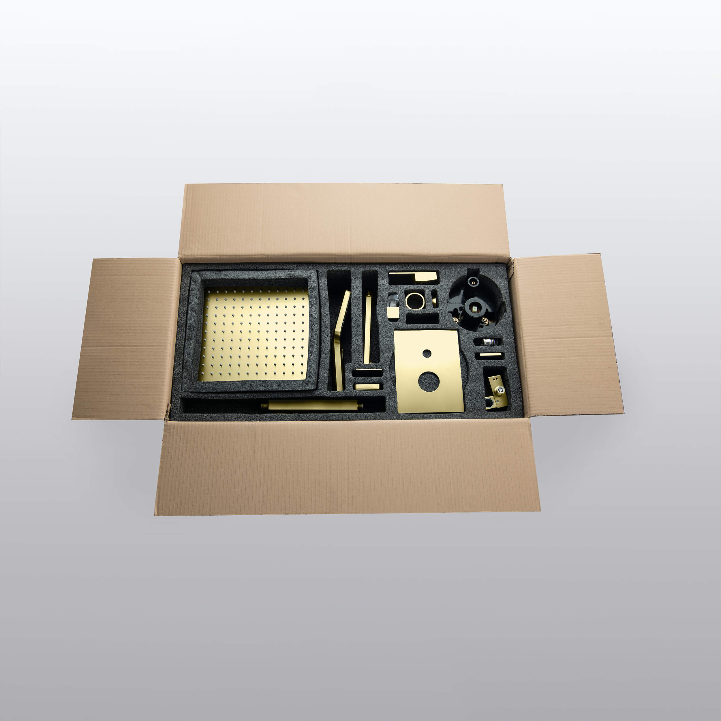 Quadra Pressure Balanced 3-Function Ceiling Mount Shower System with Rough-In Valve - CSF-4013 - Shop at Home Craft Studio - 8