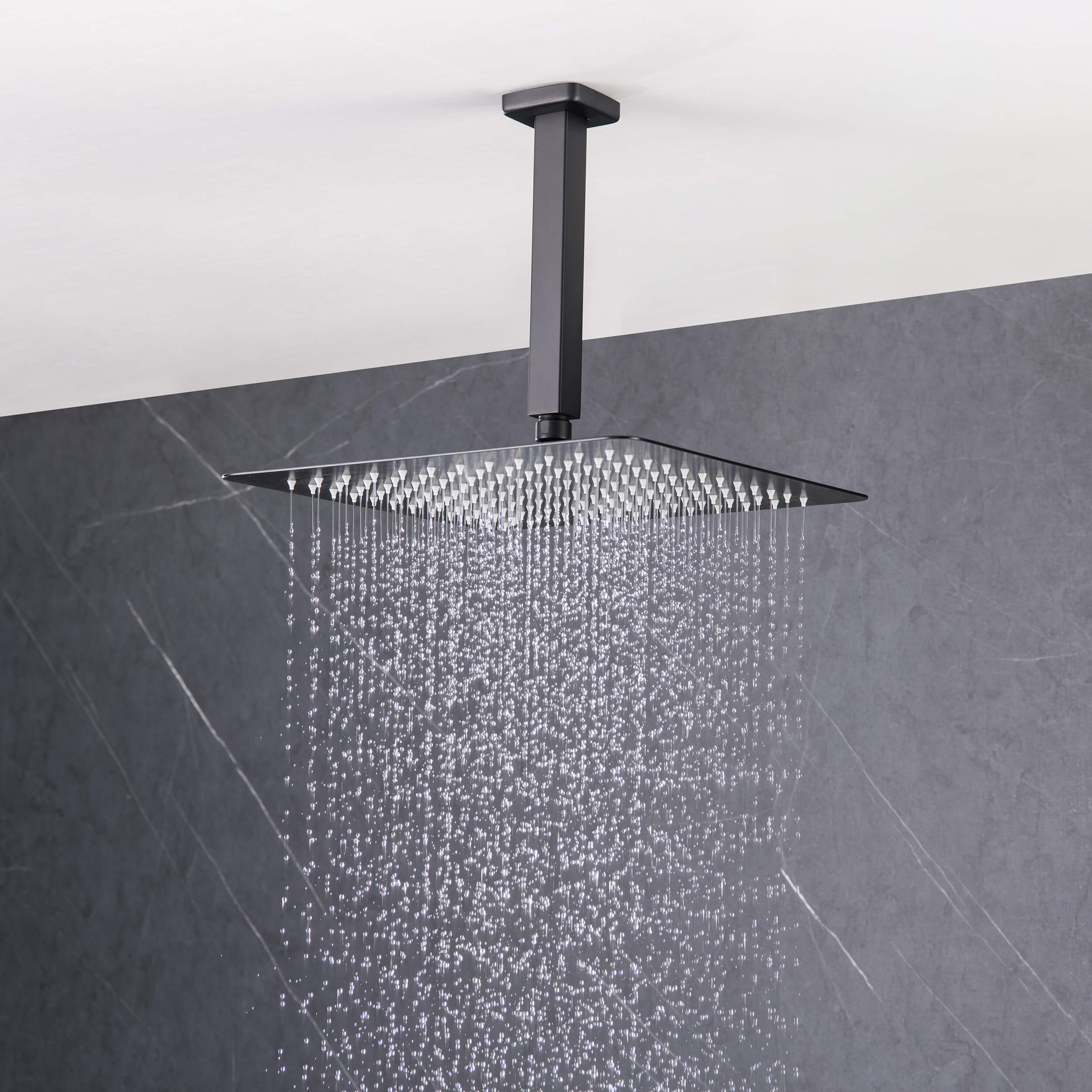 Quadra Pressure Balanced 3-Function Ceiling Mount Shower System with Rough-In Valve - CSF-4013 - Shop at Home Craft Studio - 22