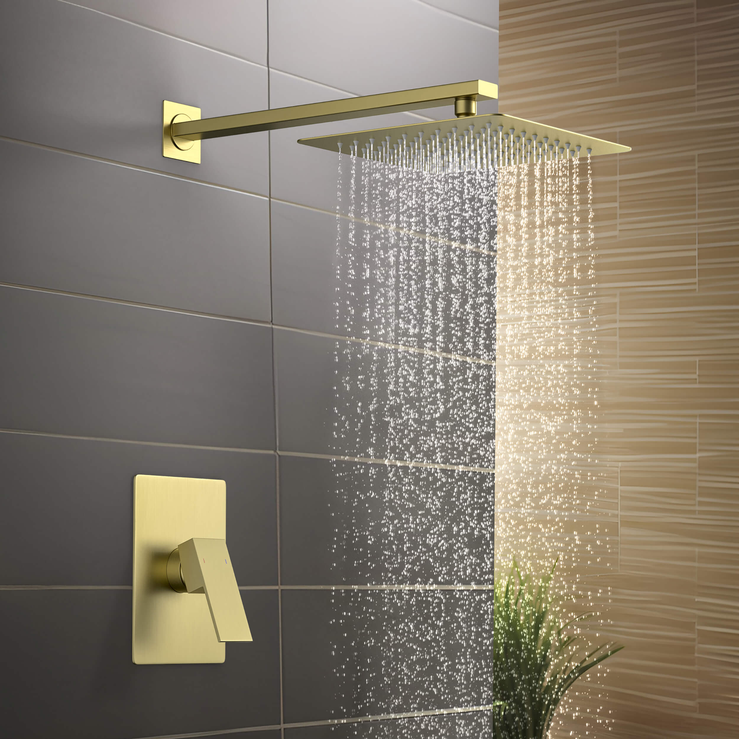 Quadra Pressure Balanced Single Function Wall Mount Shower System with Rough-In Valve - CSF-4011 - Shop at Home Craft Studio - 5