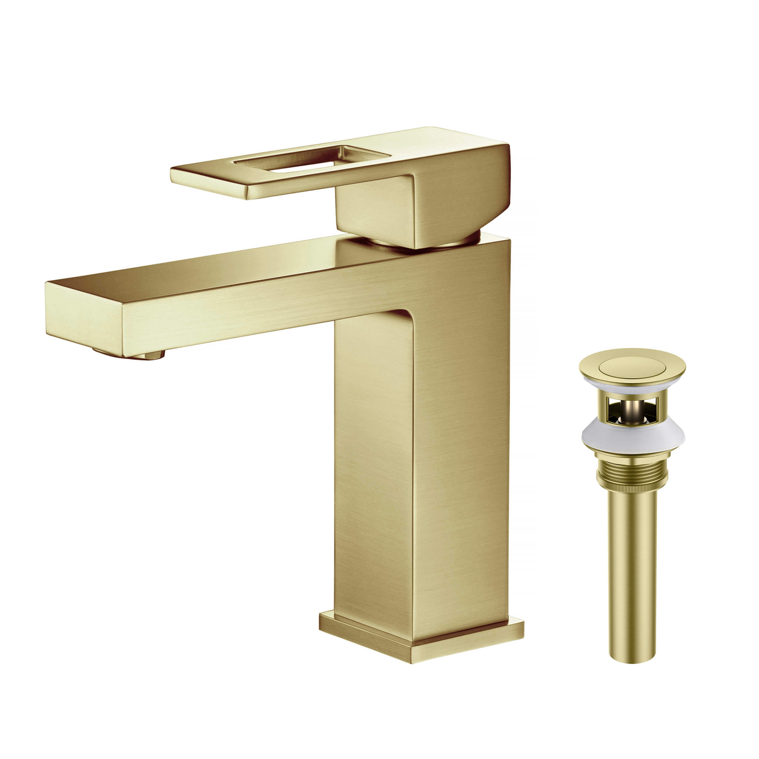 Quadra Single Handle Bathroom Vanity Sink Faucet with Pop Up Drain - CBF-1002 - Shop at Home Craft Studio - 1