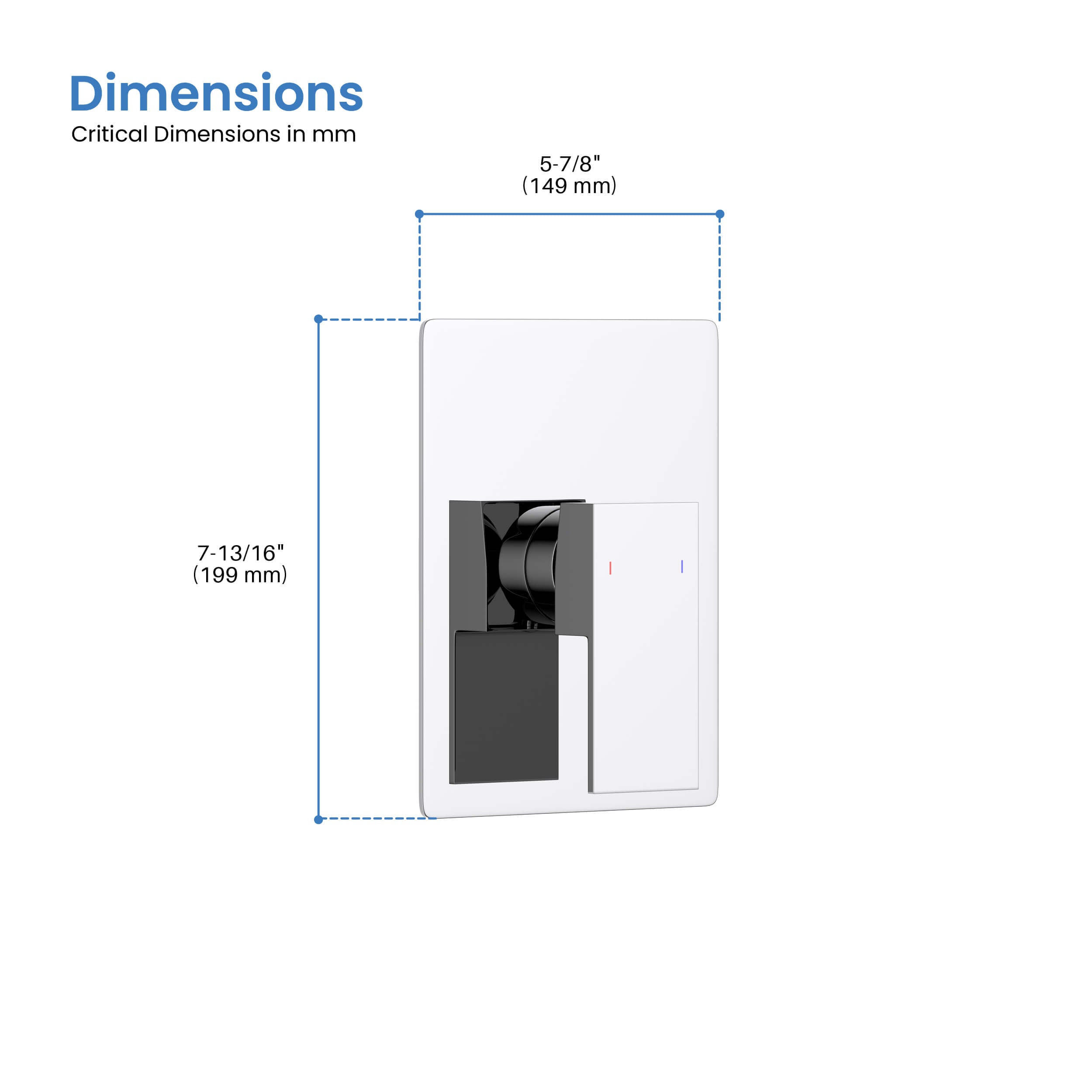 Quadro Single Function Rough-in Valve Trim Plate - SVT2-1 - Shop at Home Craft Studio - 16