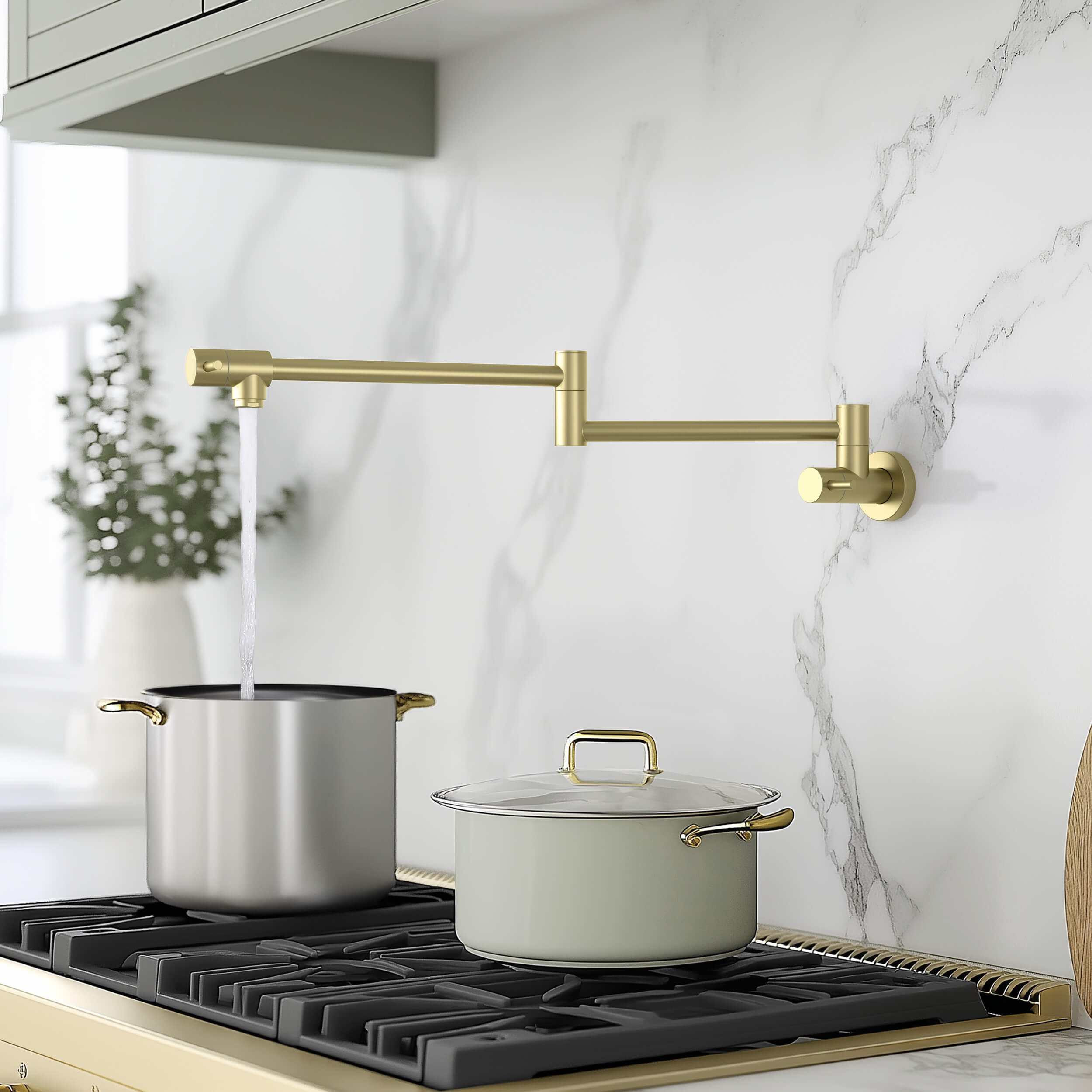 Stainless Steel Kitchen Pot Filler - CPF-602 - Shop at Home Craft Studio - 2