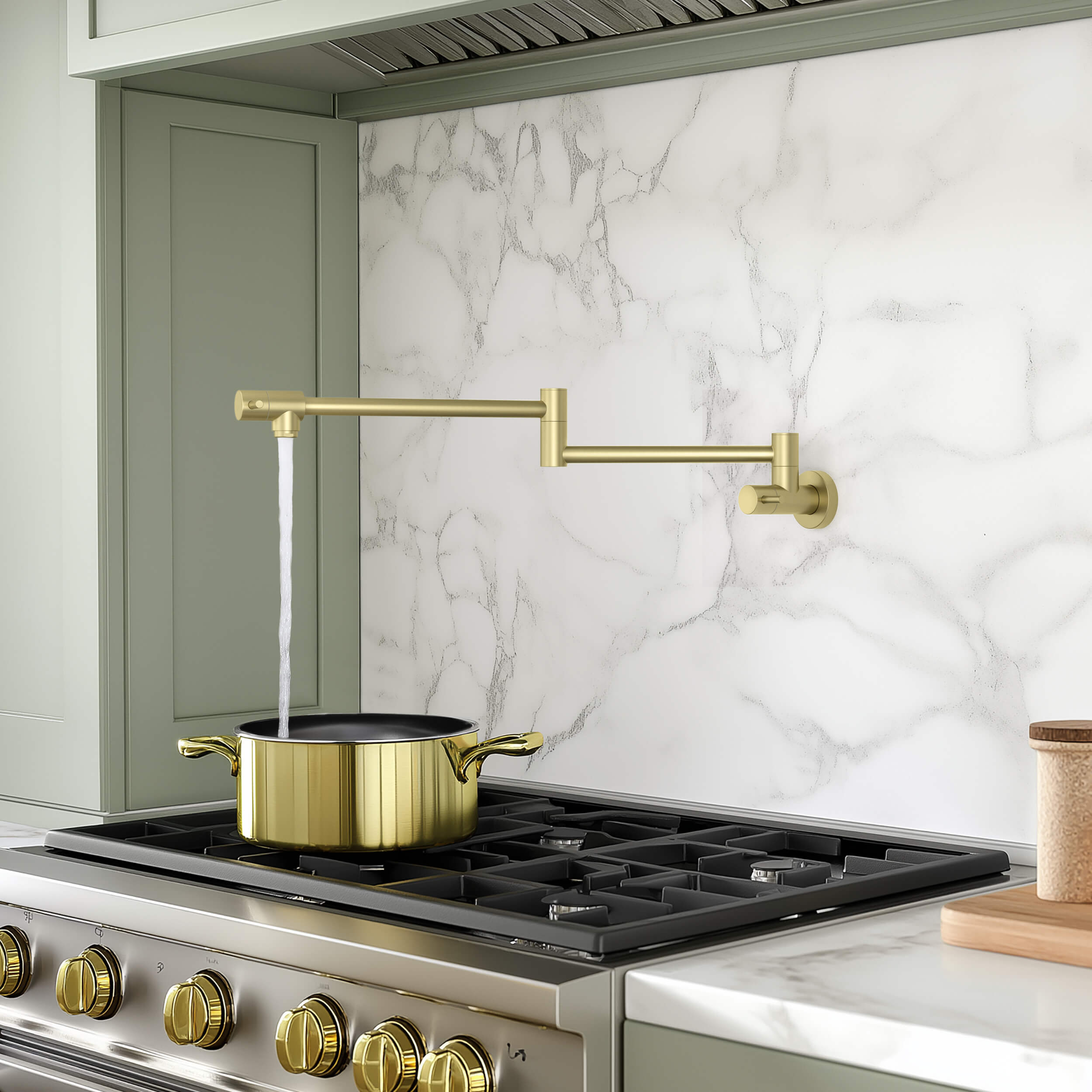 Stainless Steel Kitchen Pot Filler - CPF-602 - Shop at Home Craft Studio - 6