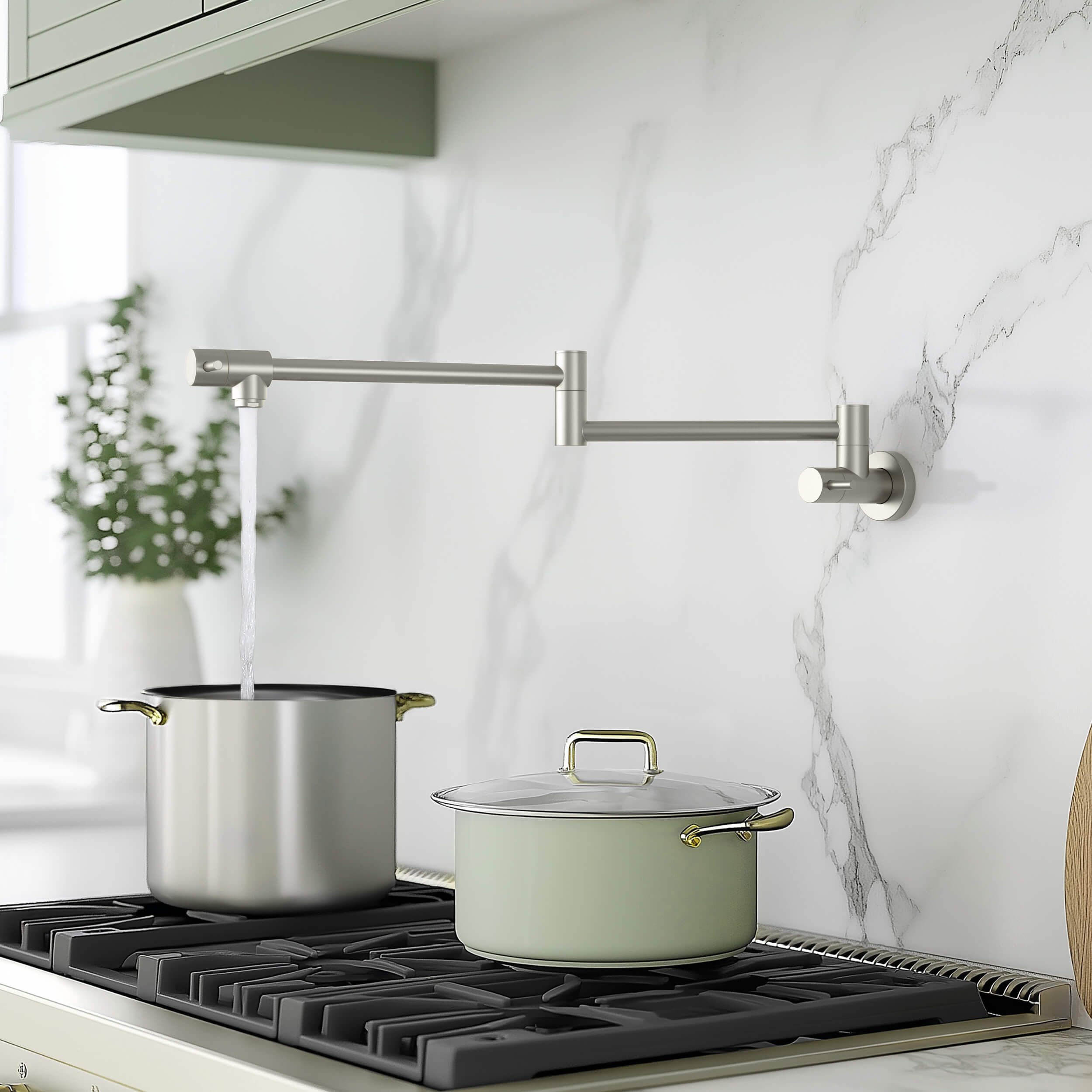Stainless Steel Kitchen Pot Filler - CPF-602 - Shop at Home Craft Studio - 12