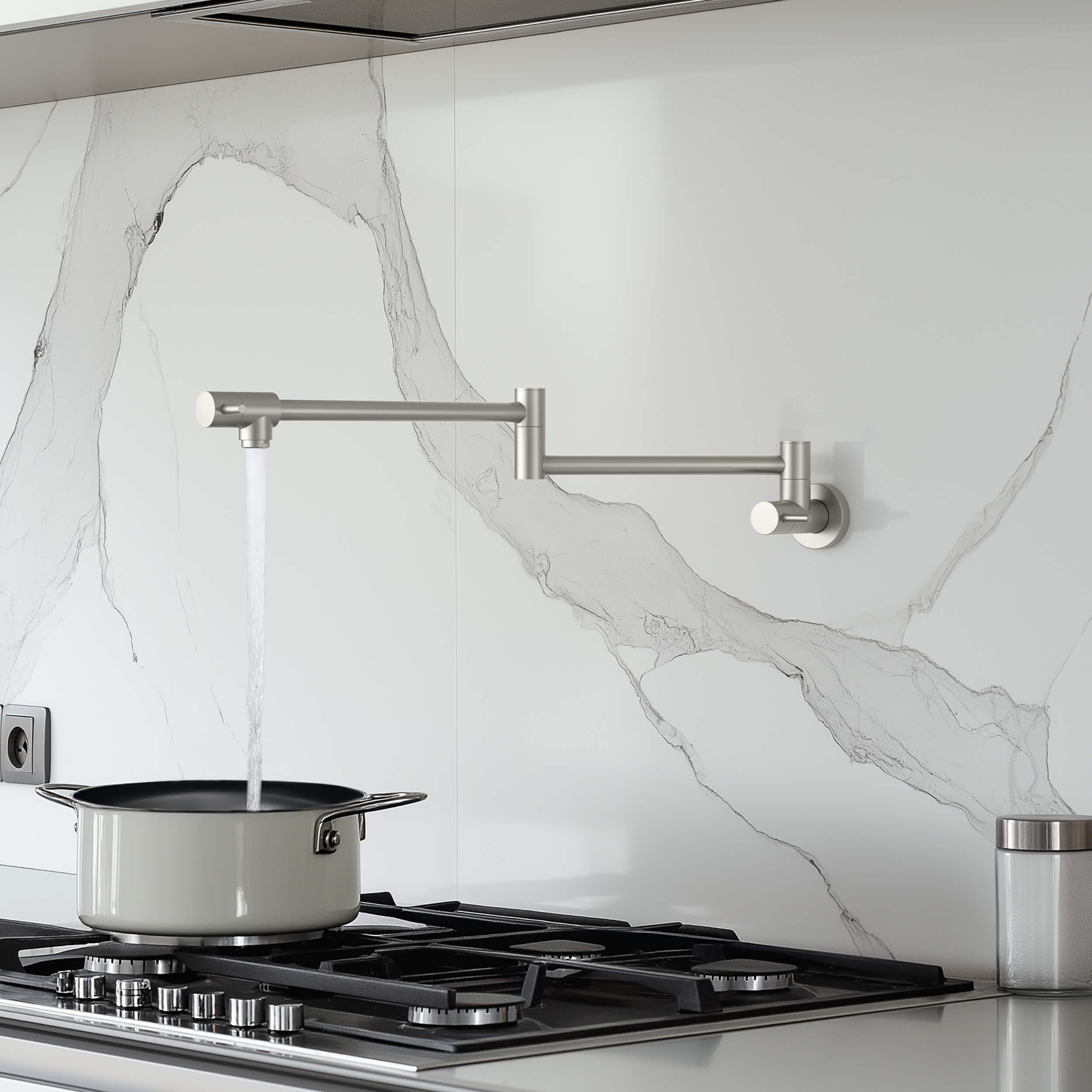 Stainless Steel Kitchen Pot Filler - CPF-602 - Shop at Home Craft Studio - 16