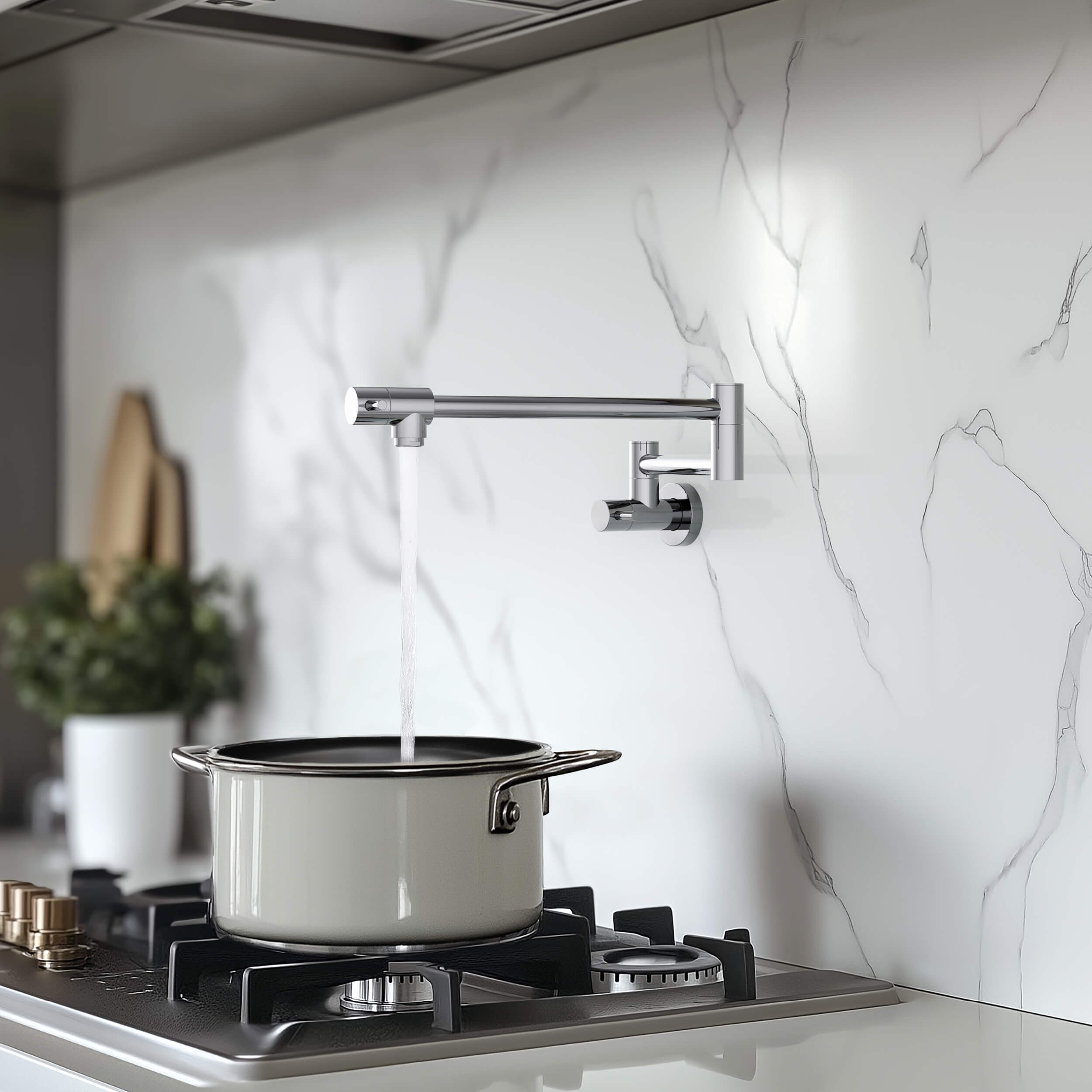 Stainless Steel Kitchen Pot Filler - CPF-602 - Shop at Home Craft Studio - 27