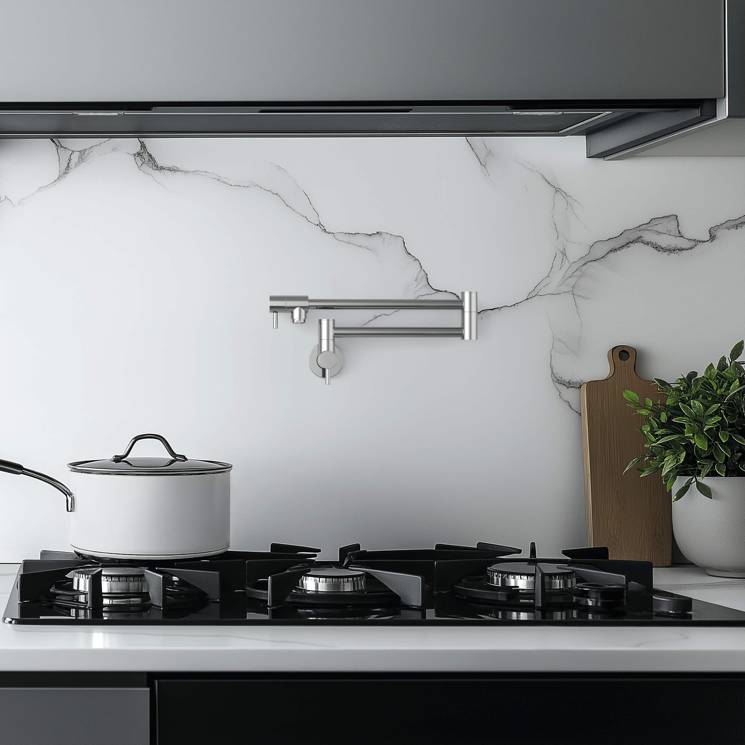 Stainless Steel Kitchen Pot Filler - CPF-602 - Shop at Home Craft Studio - 25