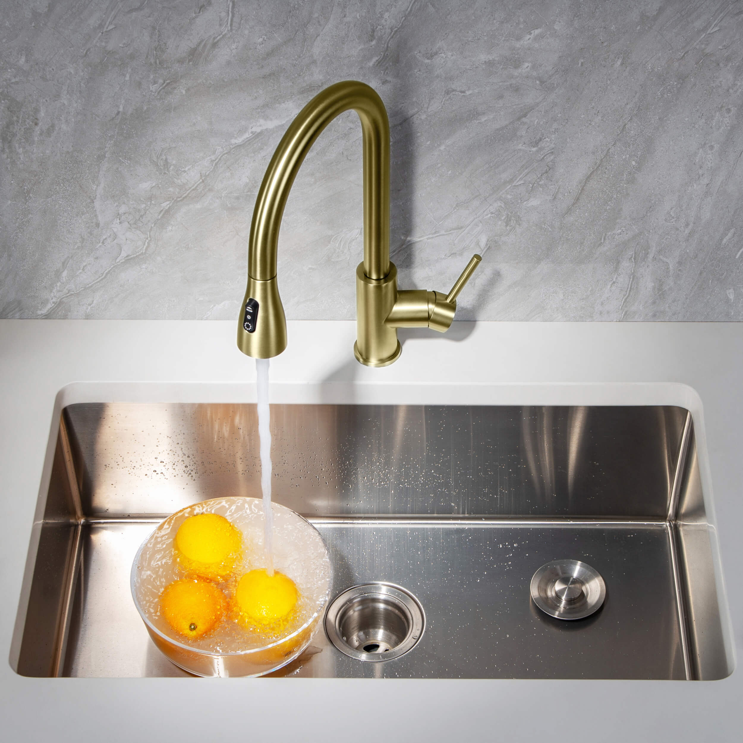 Value Collection - Single Handle Pull Down Kitchen Faucet - F102 - Shop at Home Craft Studio - 4