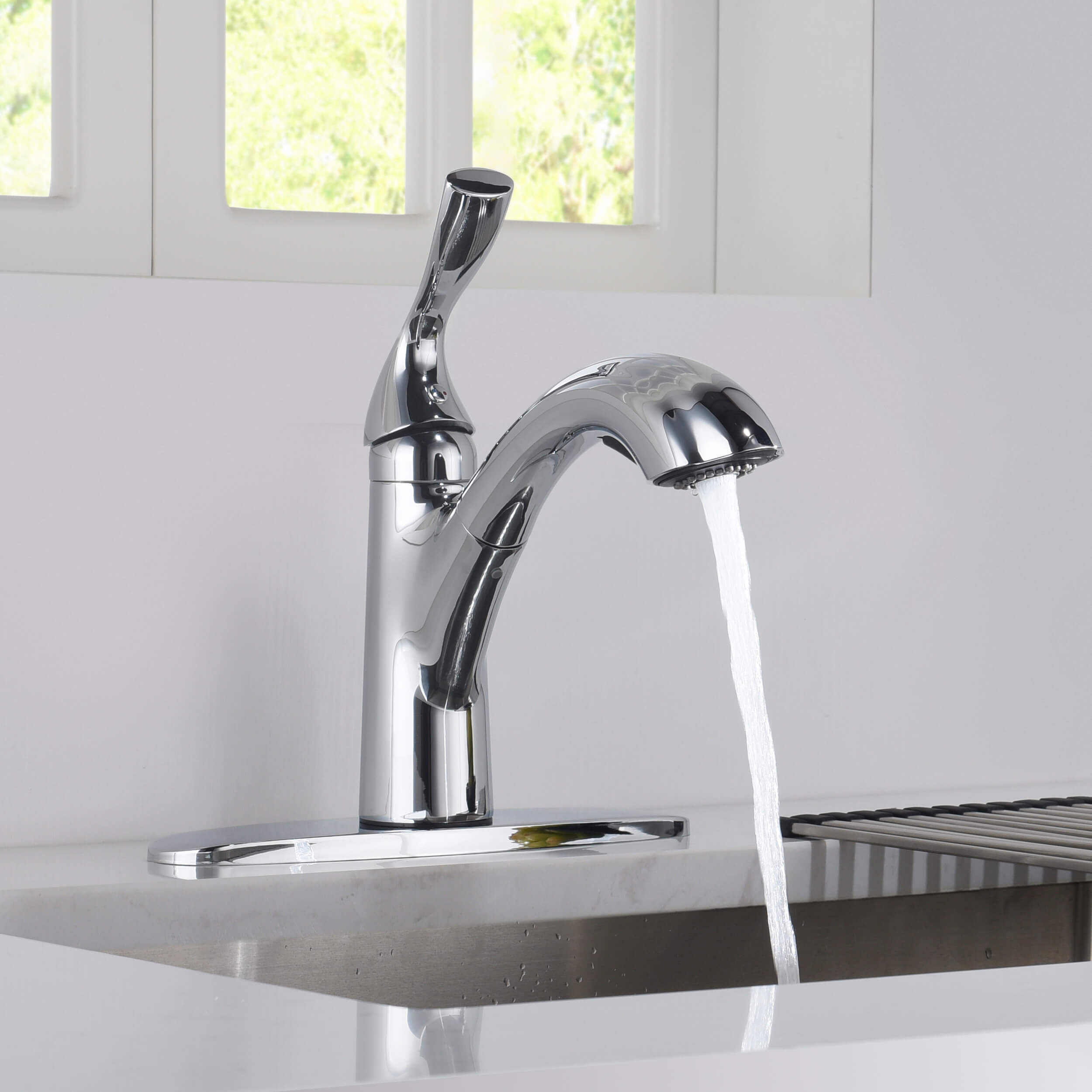 Value Collection - Single Handle Pull Out Kitchen Faucet - F103 - Shop at Home Craft Studio - 11