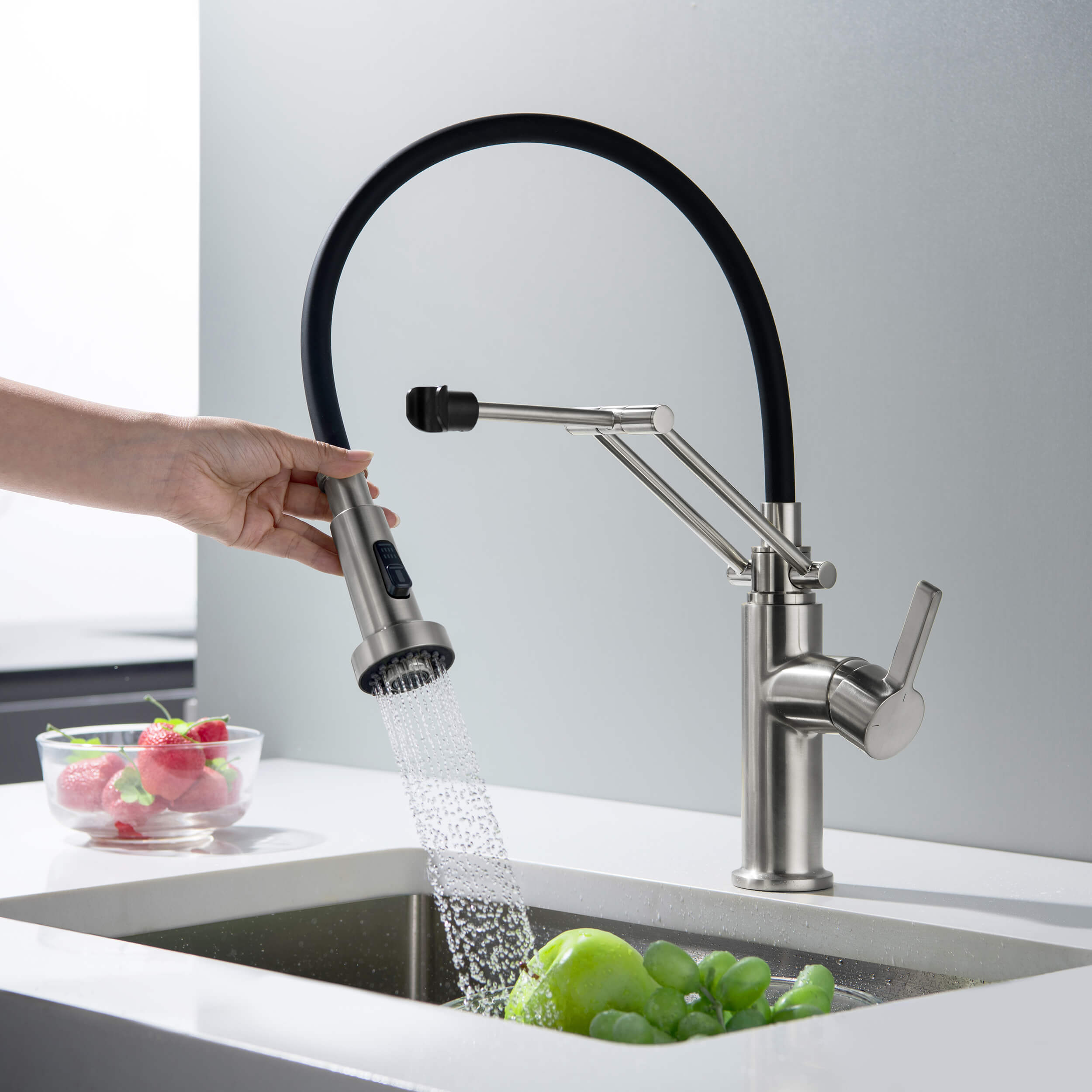 Vista Single Handle Pull Down Kitchen Faucet - CKF-2014 - Shop at Home Craft Studio - 9