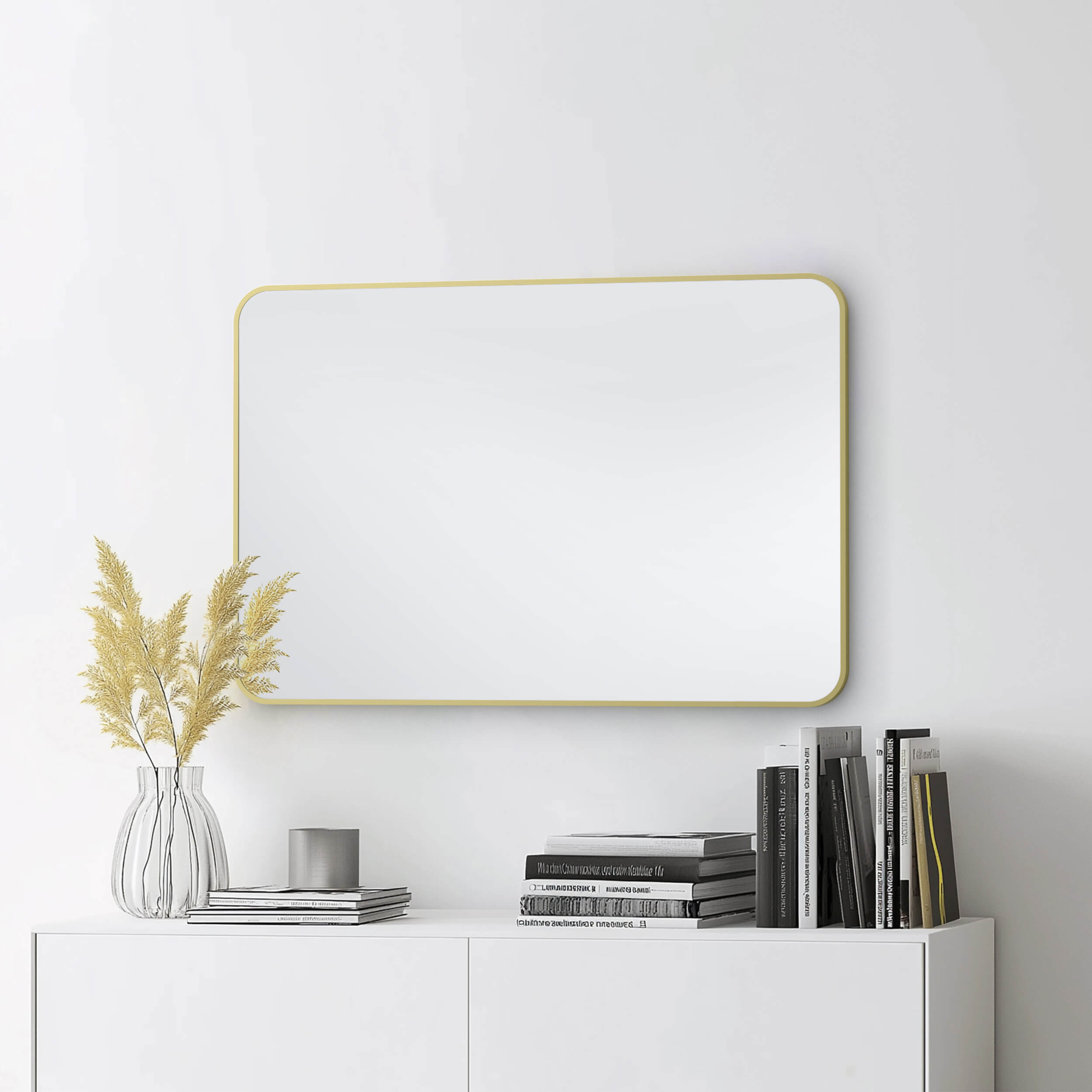 24" x 36" Shatterproof Wall Mount Metal Frame Mirror - FM2-2436