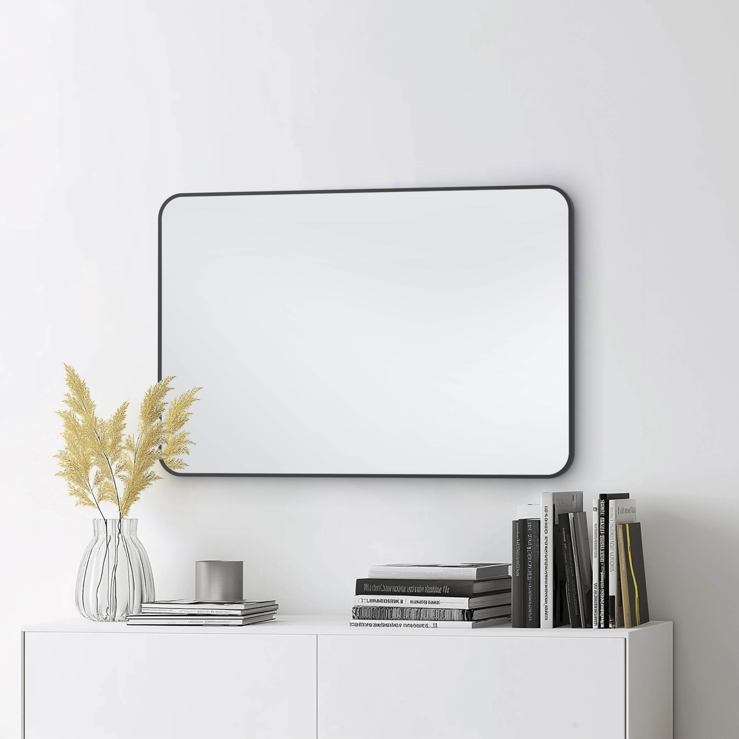 24" x 36" Shatterproof Wall Mount Metal Frame Mirror - FM2-2436