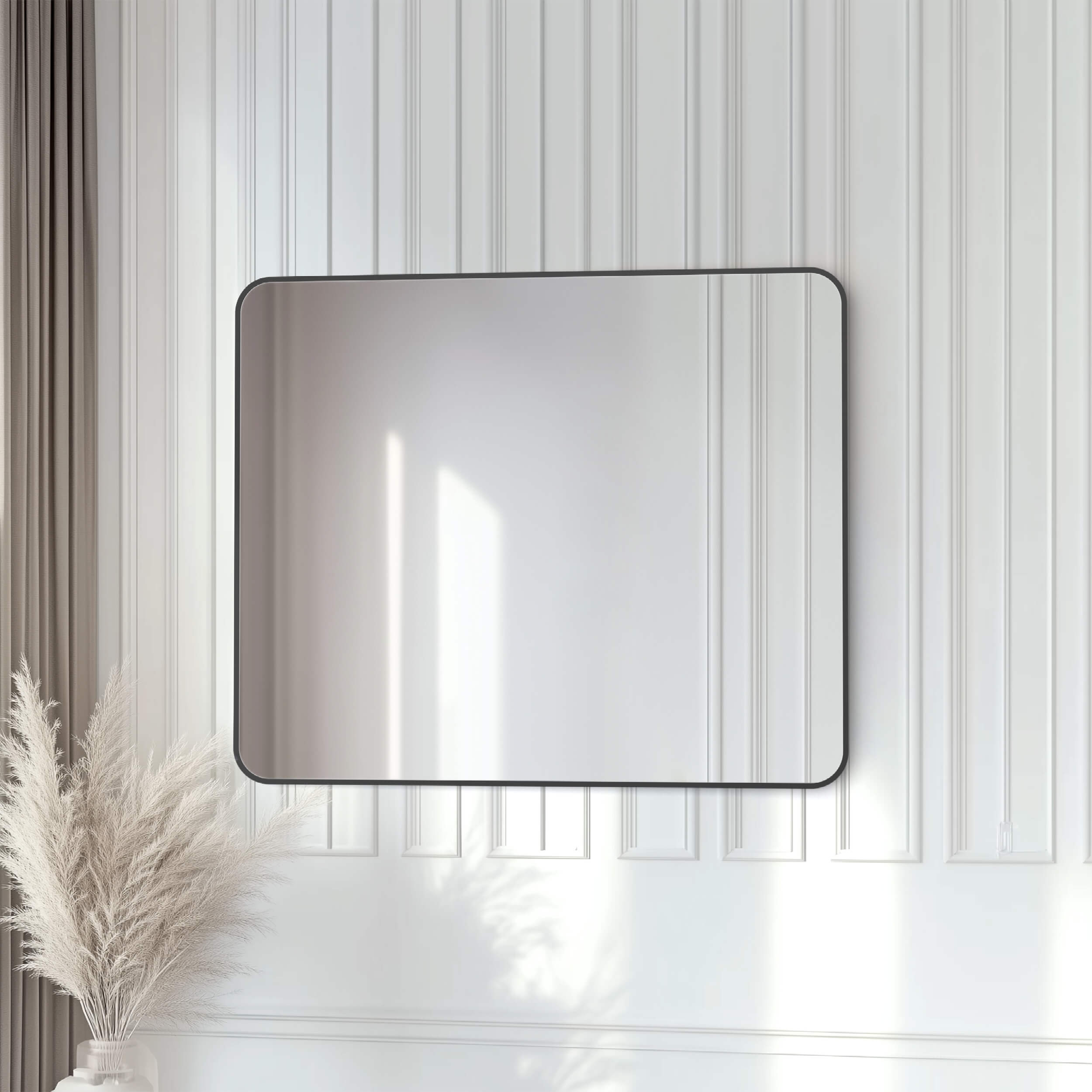 30" x 36" Shatterproof Wall Mount Metal Frame Mirror - FM2-3036