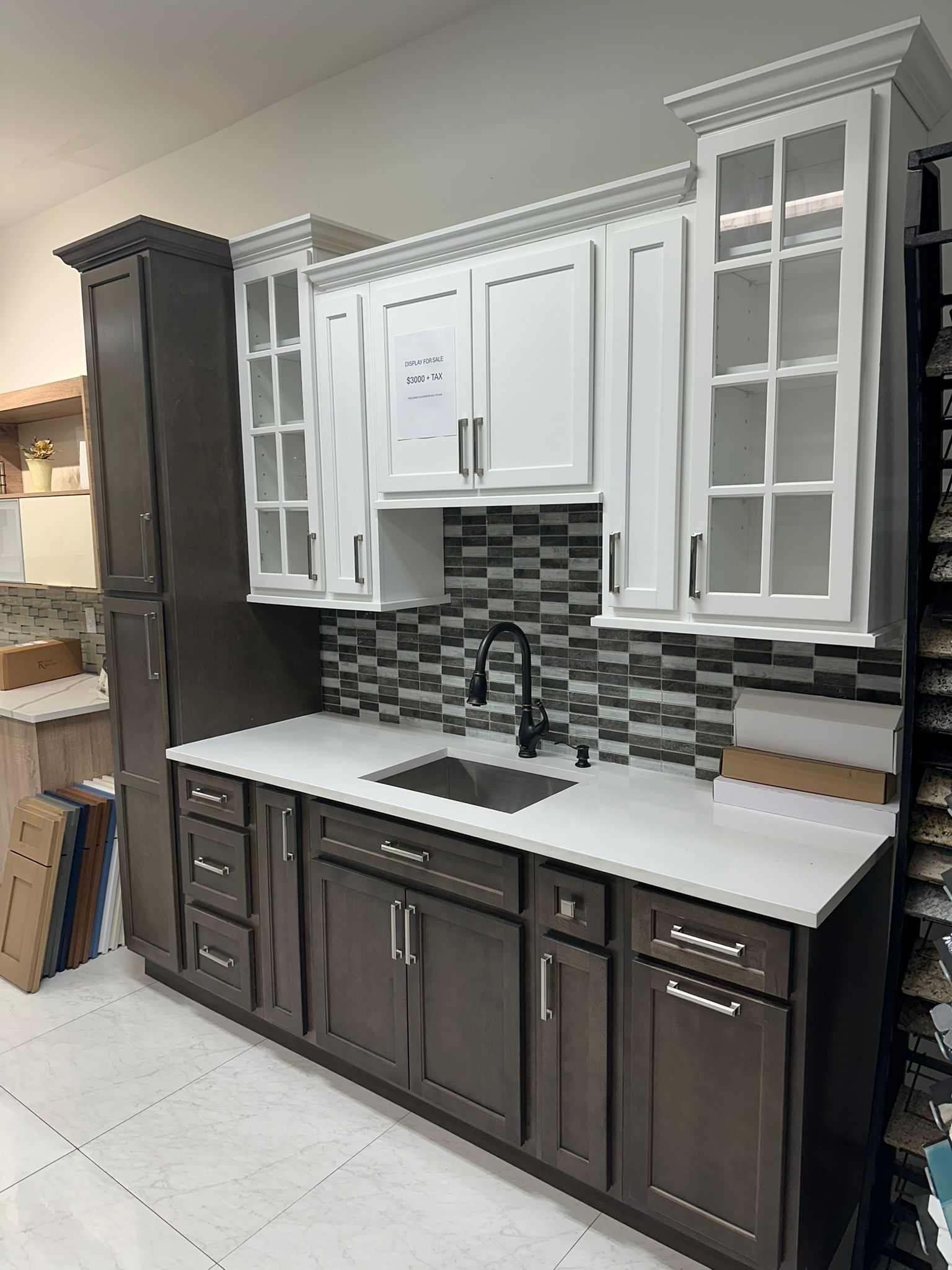 Fabuwood Metro Java & Frost 93" Kitchen Set