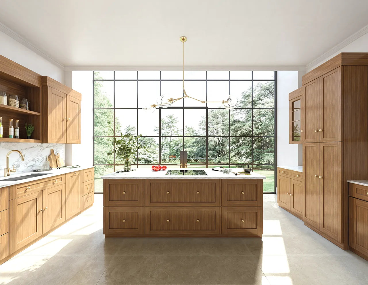 Woodland Brown Shaker Kitchen Cabinets kitchen cabinets - Shop at Home Craft Studio - 1
