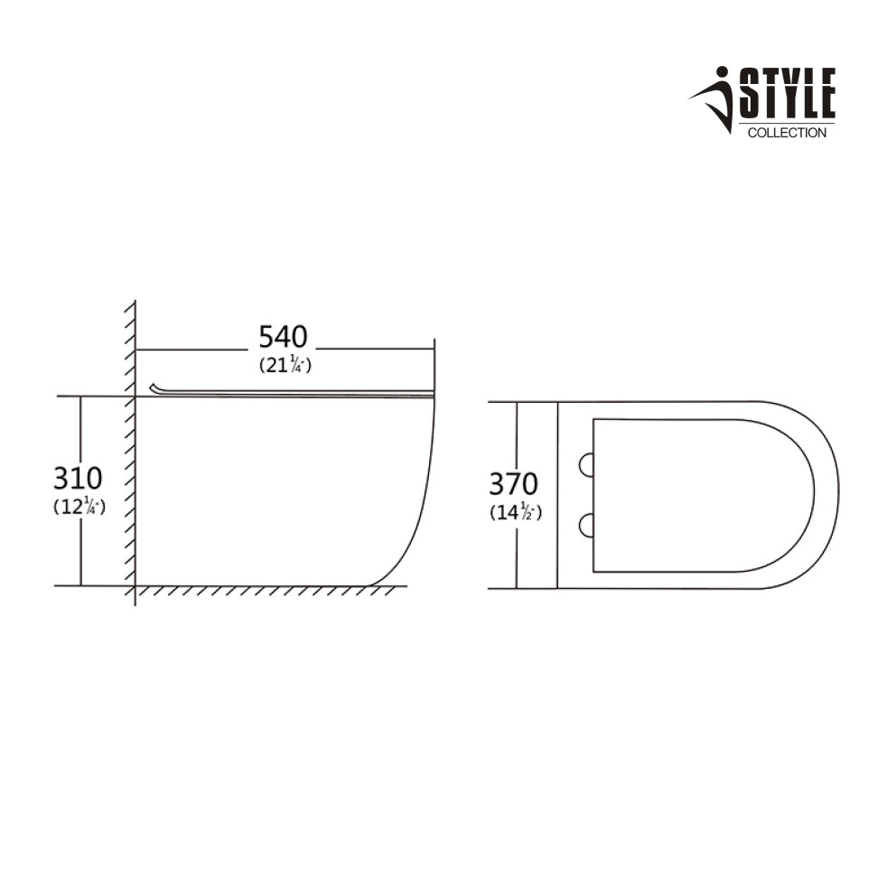 K-0707 Wall Hung Toilet with In-Wall Tank & Carrier System