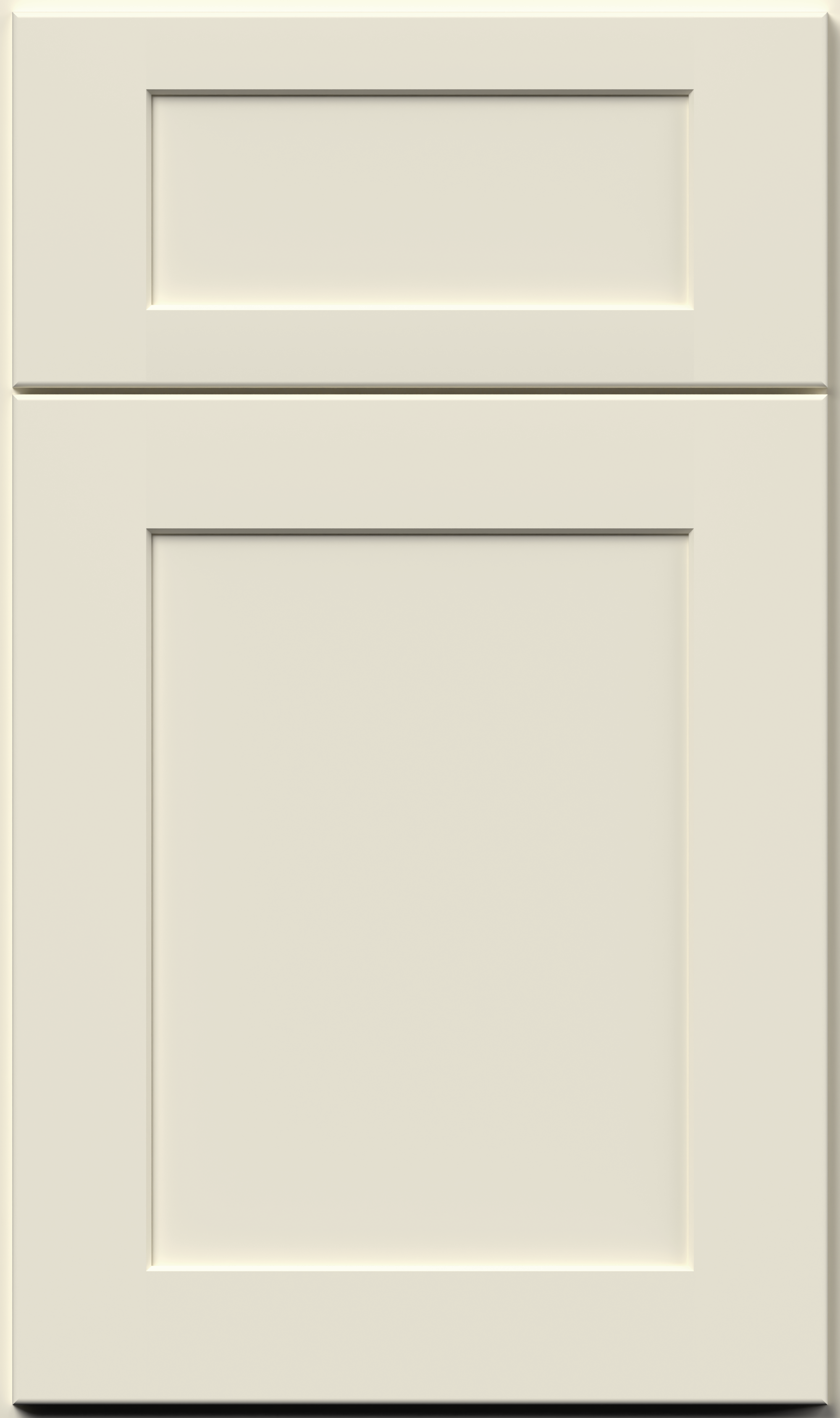 Contemporary beige kitchen cabinet from Allure Galaxy Linen collection, showcasing smooth finishes and simple design.
